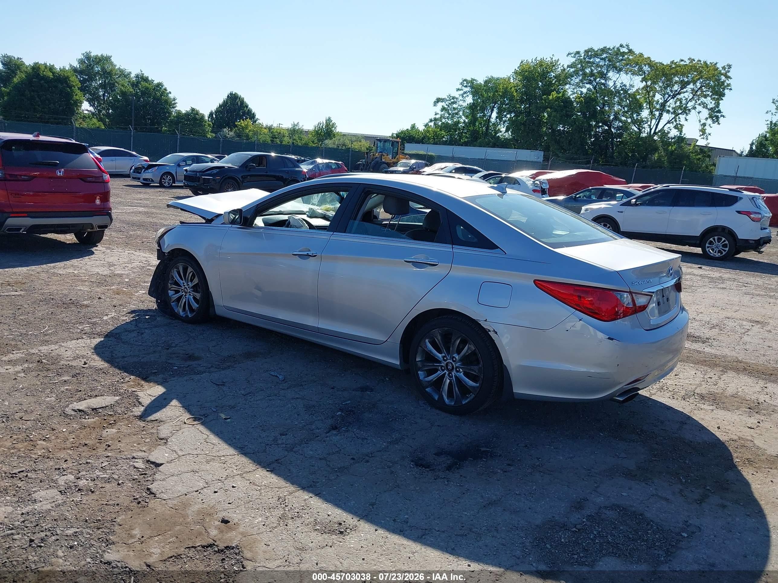 2012 Hyundai Sonata Se 2.0t Silver vin: 5NPEC4AB3CH354798