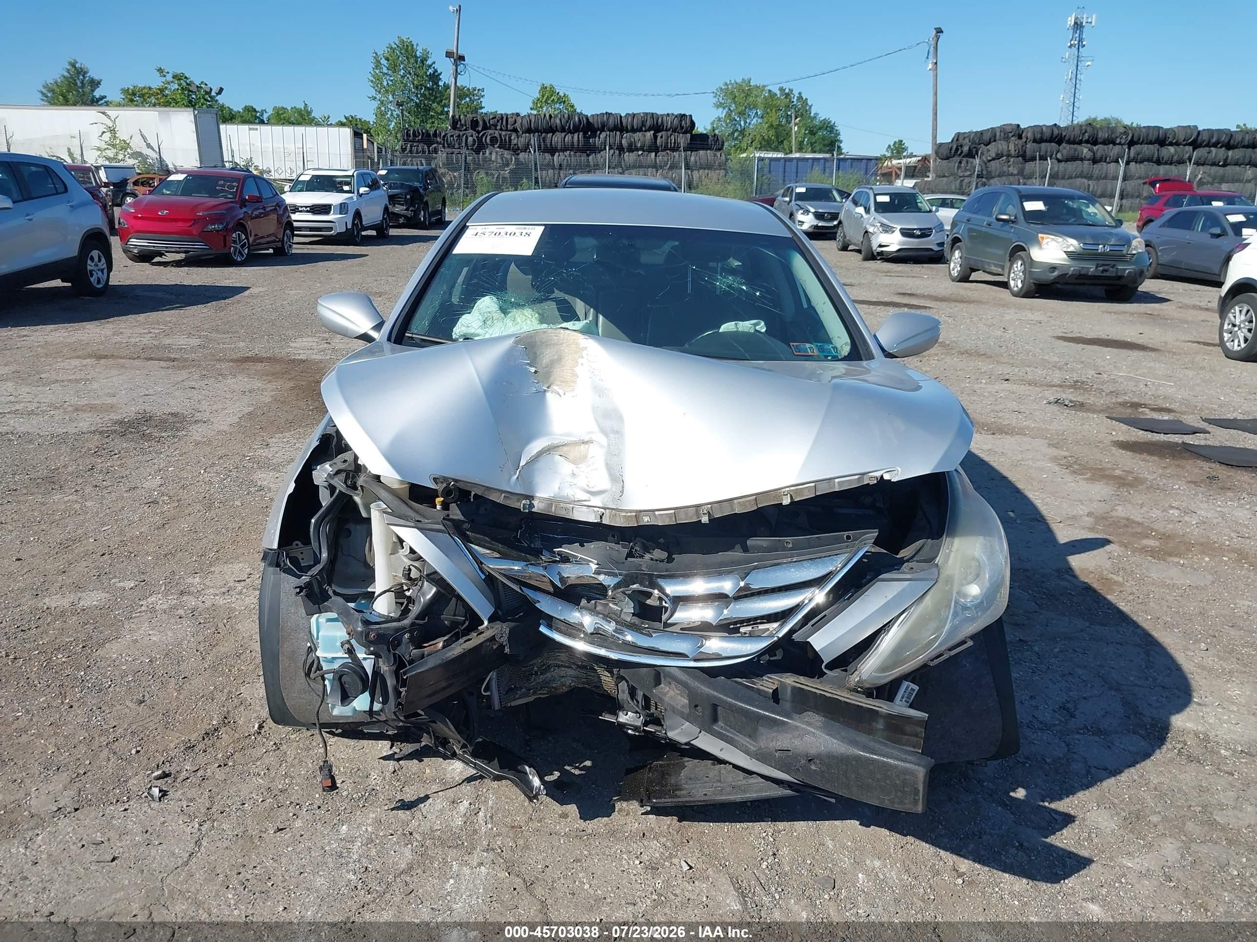 2012 Hyundai Sonata Se 2.0t Silver vin: 5NPEC4AB3CH354798
