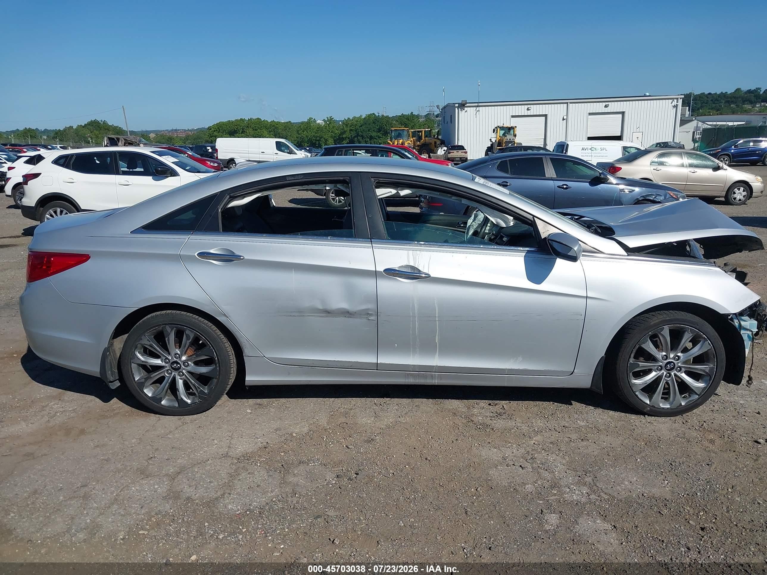2012 Hyundai Sonata Se 2.0t Silver vin: 5NPEC4AB3CH354798
