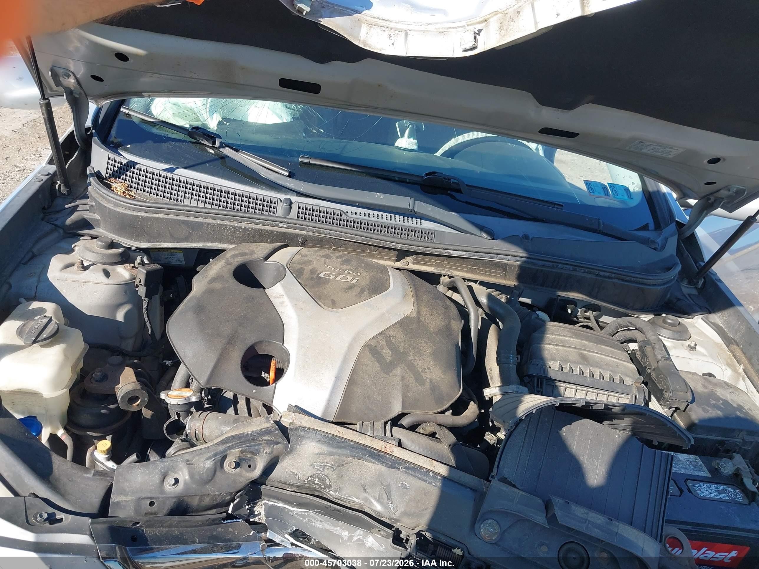 2012 Hyundai Sonata Se 2.0t Silver vin: 5NPEC4AB3CH354798