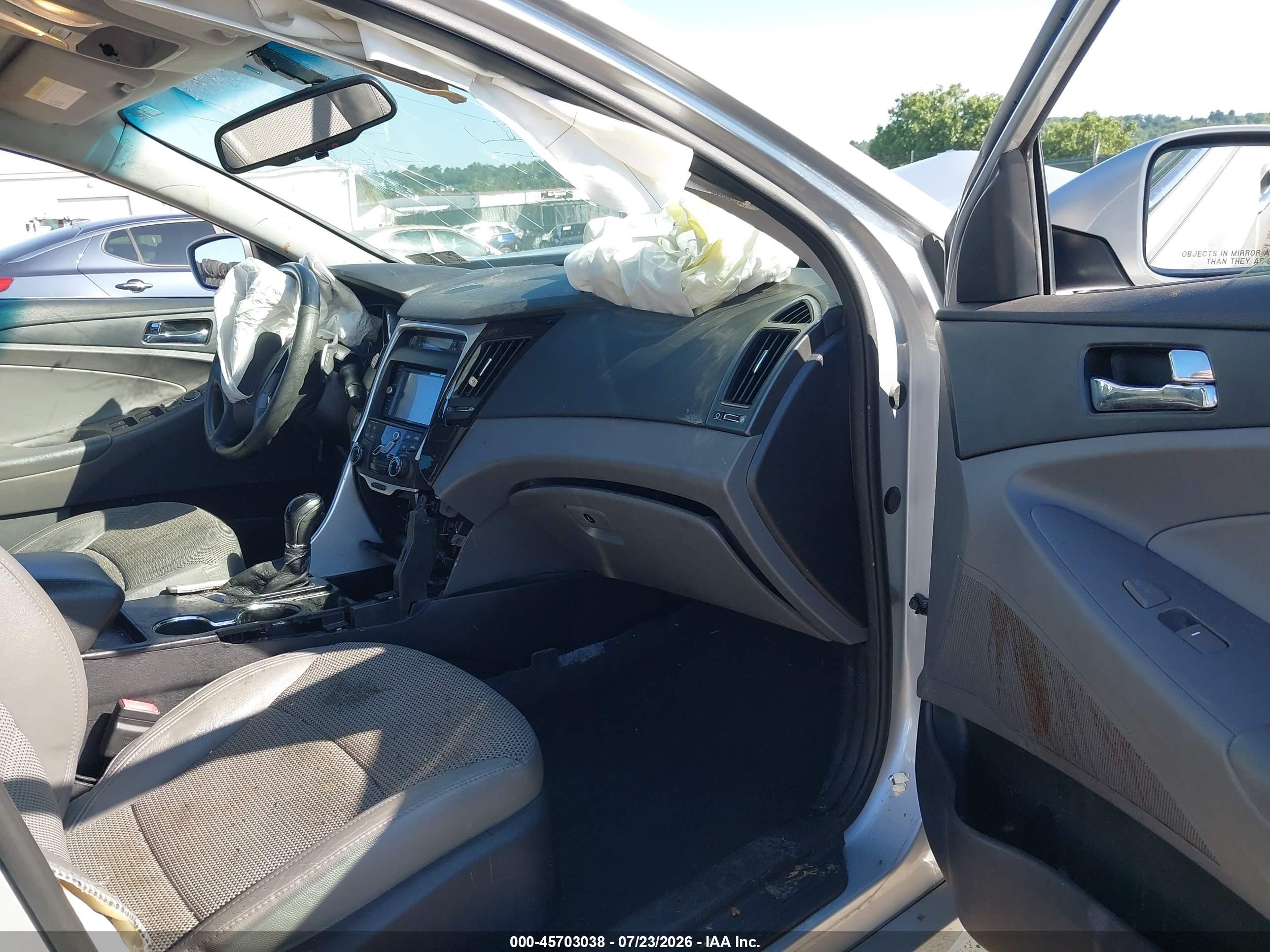 2012 Hyundai Sonata Se 2.0t Silver vin: 5NPEC4AB3CH354798