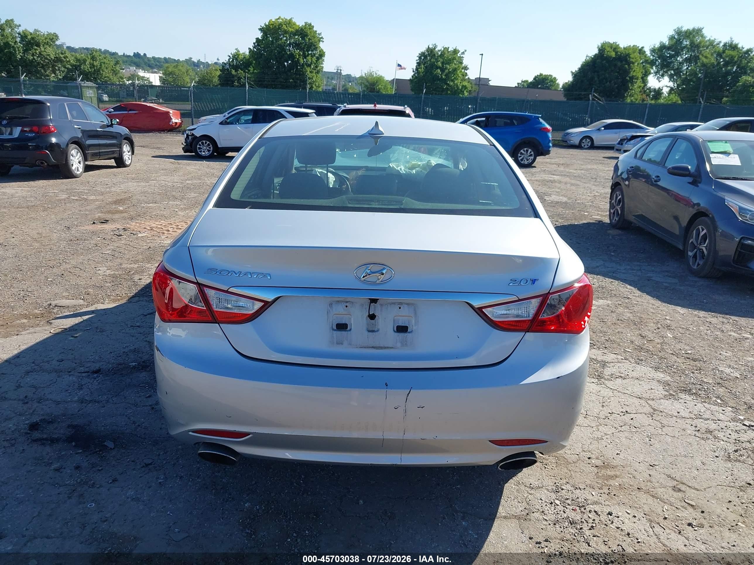 2012 Hyundai Sonata Se 2.0t Silver vin: 5NPEC4AB3CH354798