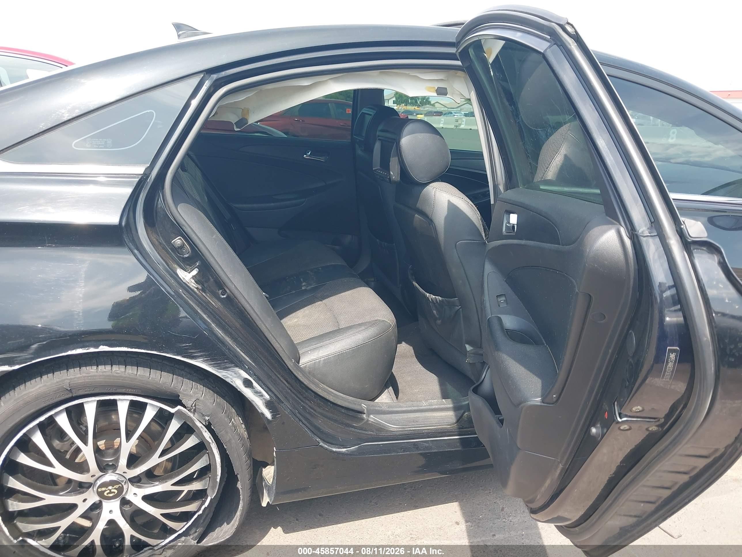 2012 Hyundai Sonata Se 2.0t Black vin: 5NPEC4AB3CH363923