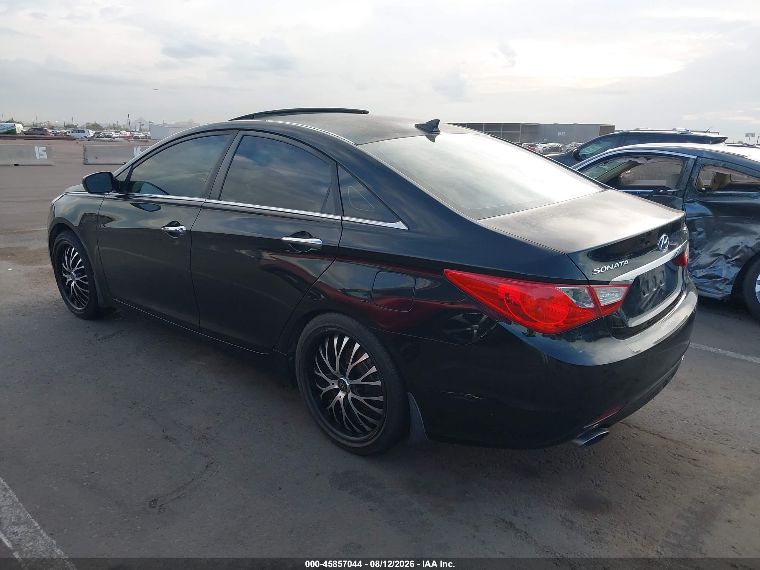 2012 Hyundai Sonata Se 2.0t Black vin: 5NPEC4AB3CH363923