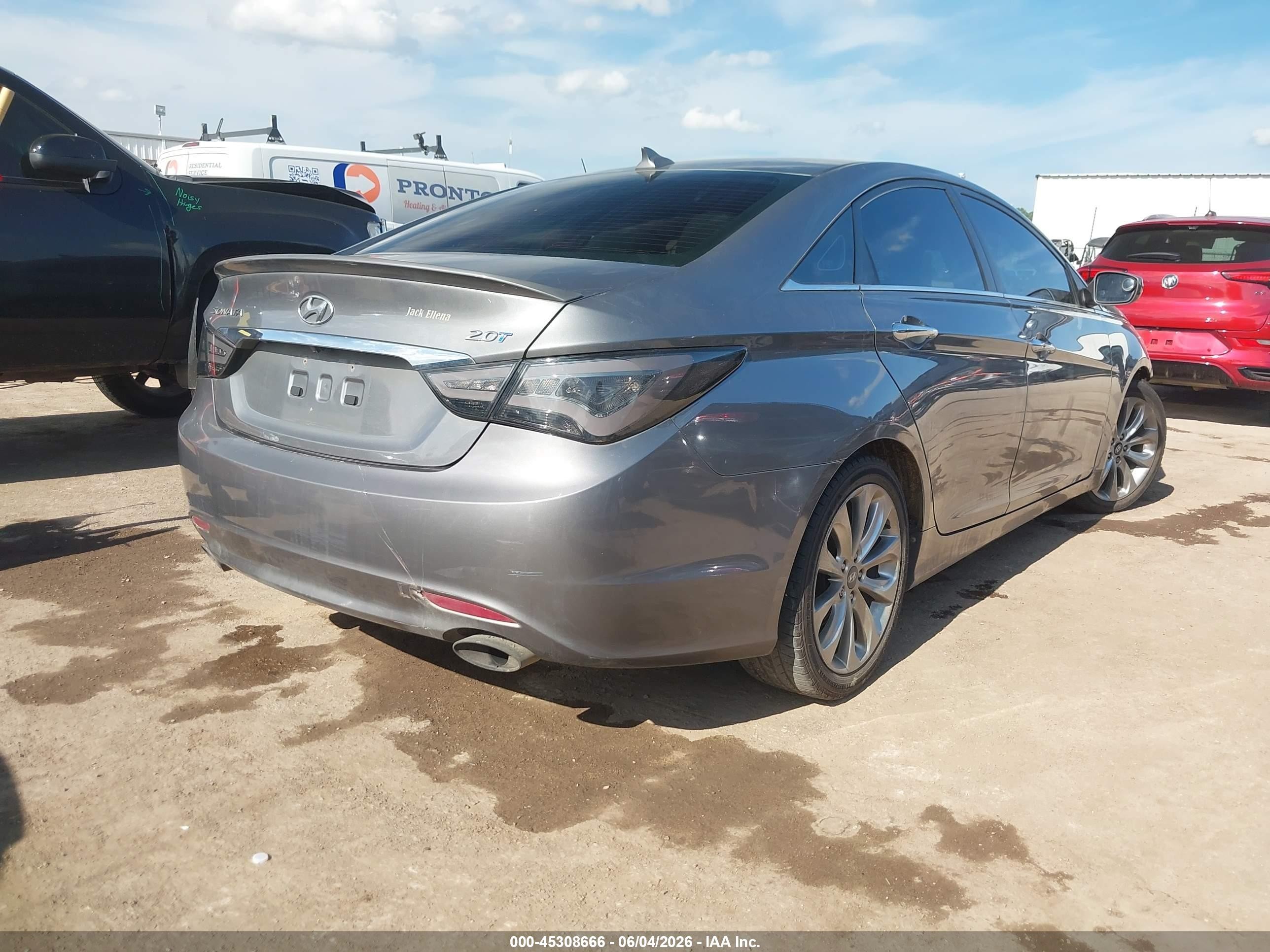 2012 Hyundai Sonata Se 2.0t Gray vin: 5NPEC4AB3CH467280