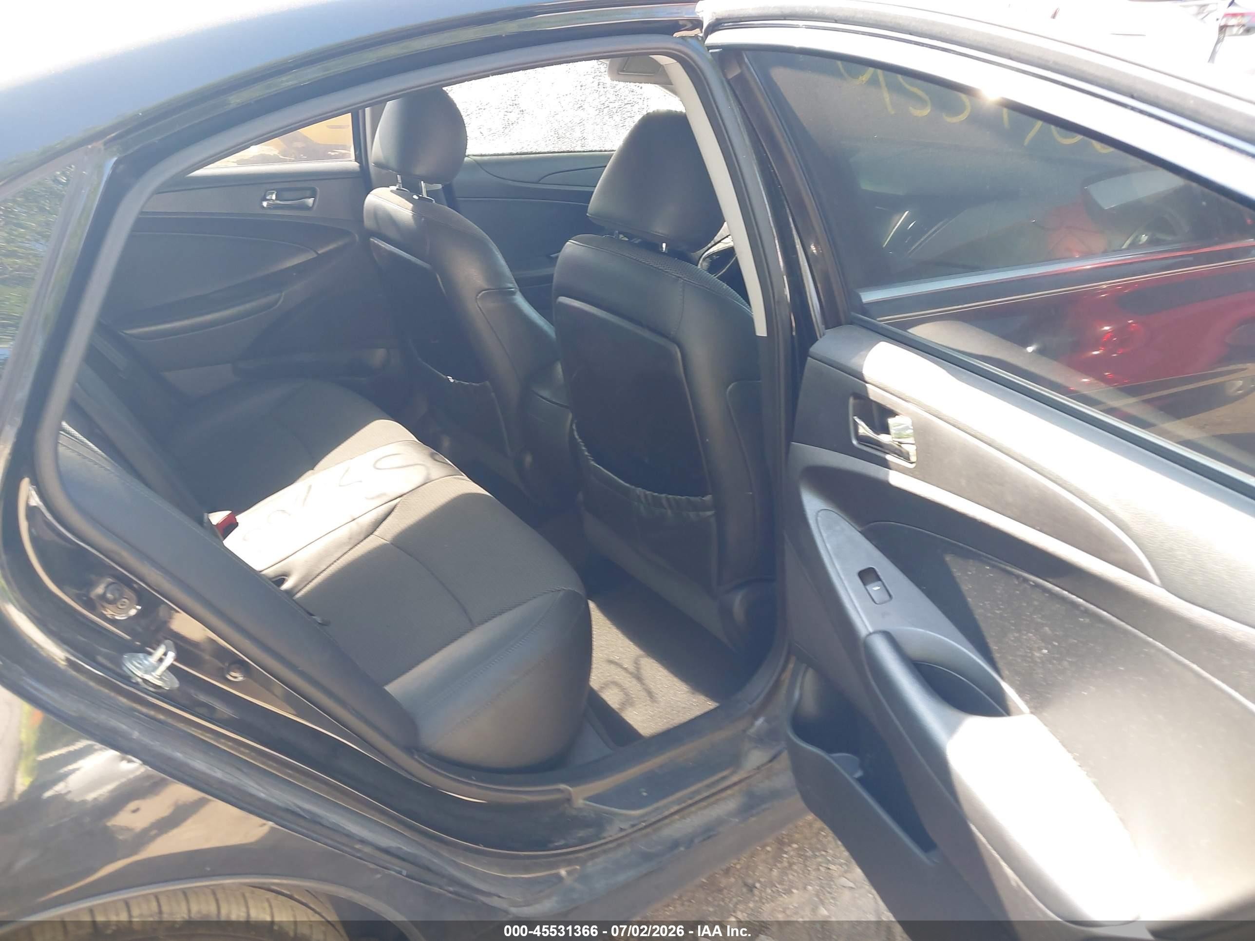 2013 Hyundai Sonata Se 2.0t Black vin: 5NPEC4AB3DH524434