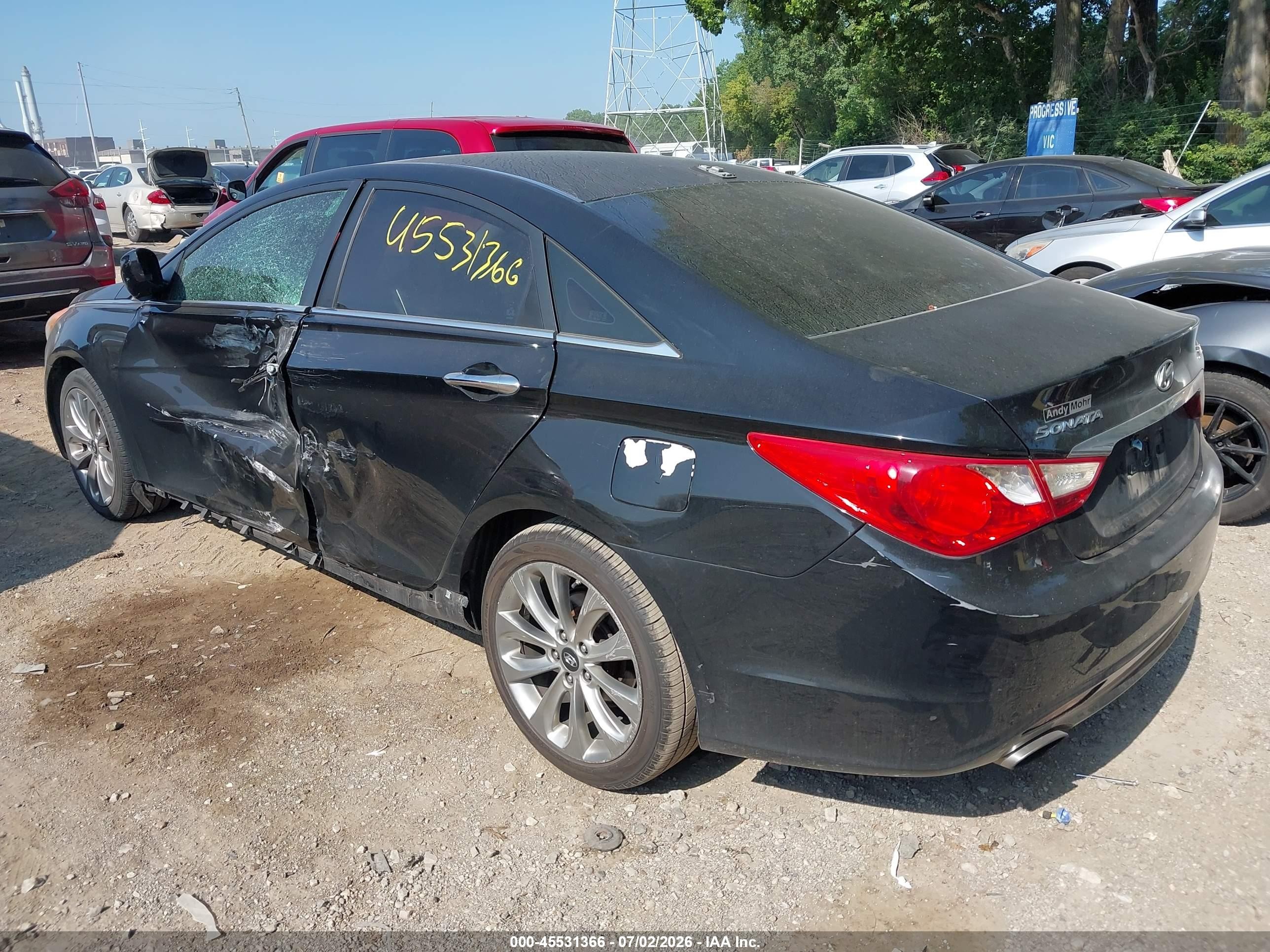 2013 Hyundai Sonata Se 2.0t Black vin: 5NPEC4AB3DH524434