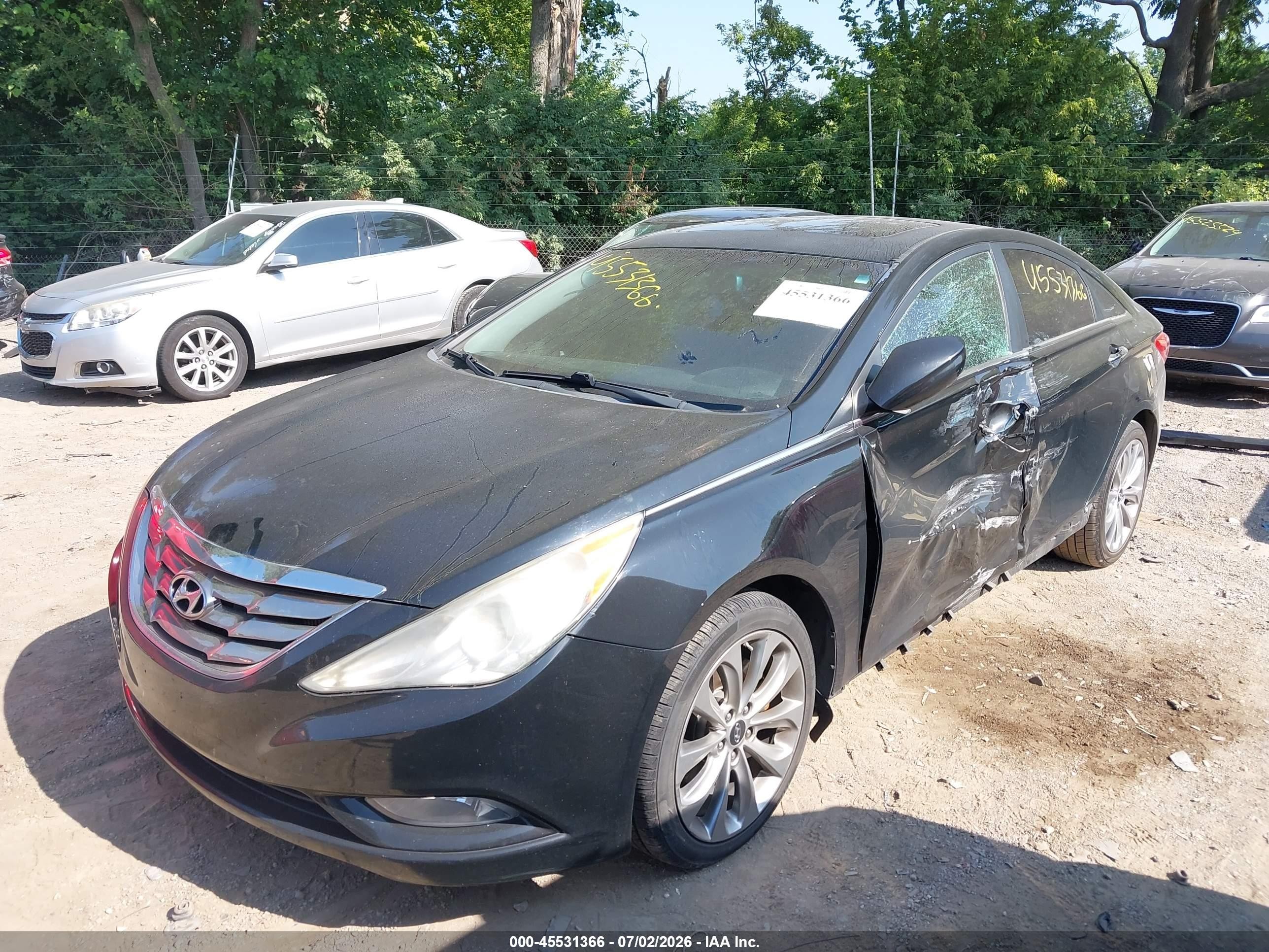 2013 Hyundai Sonata Se 2.0t Black vin: 5NPEC4AB3DH524434