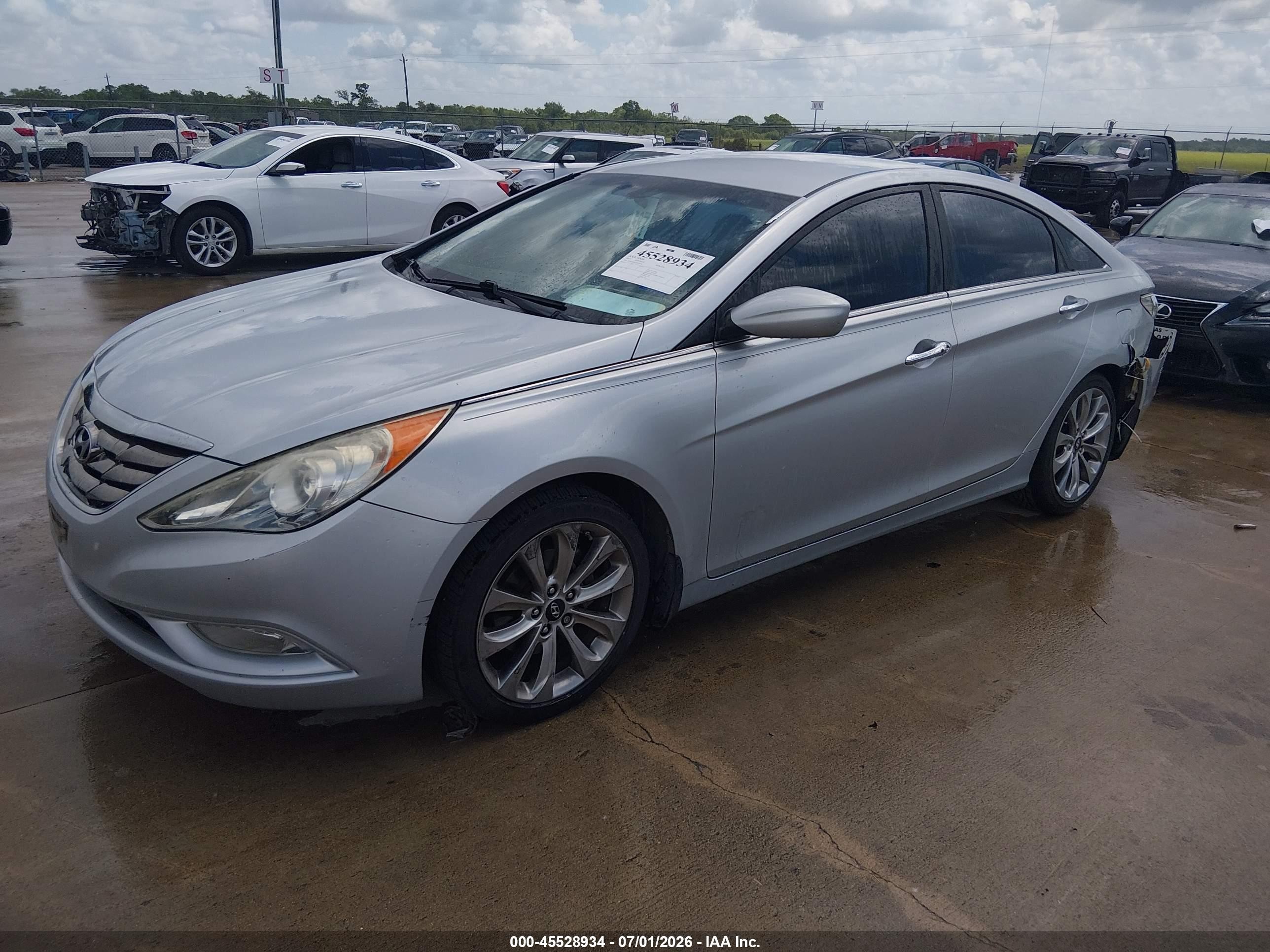 2013 Hyundai Sonata Se 2.0t Серебряный vin: 5NPEC4AB3DH538544