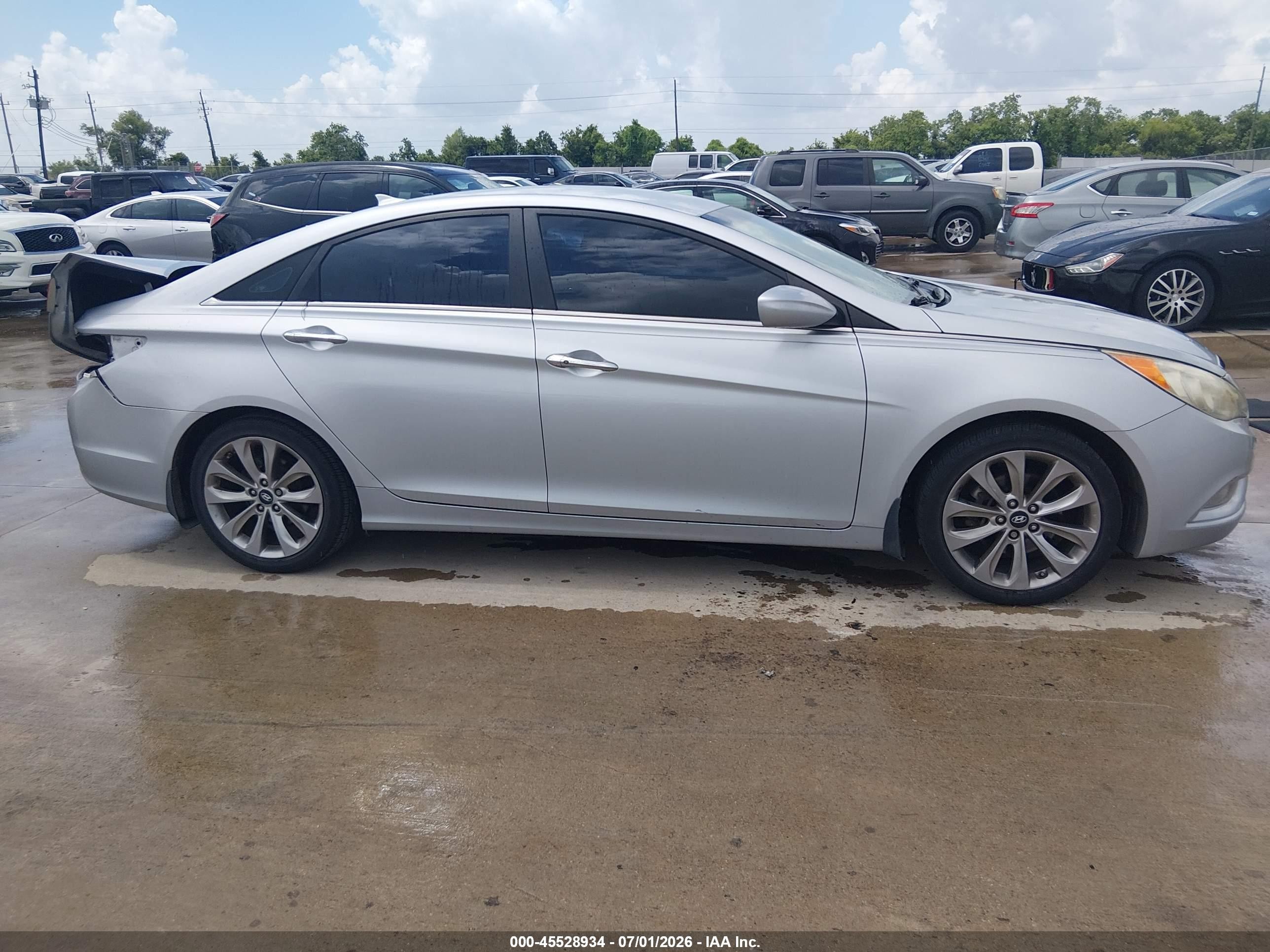 2013 Hyundai Sonata Se 2.0t Серебряный vin: 5NPEC4AB3DH538544