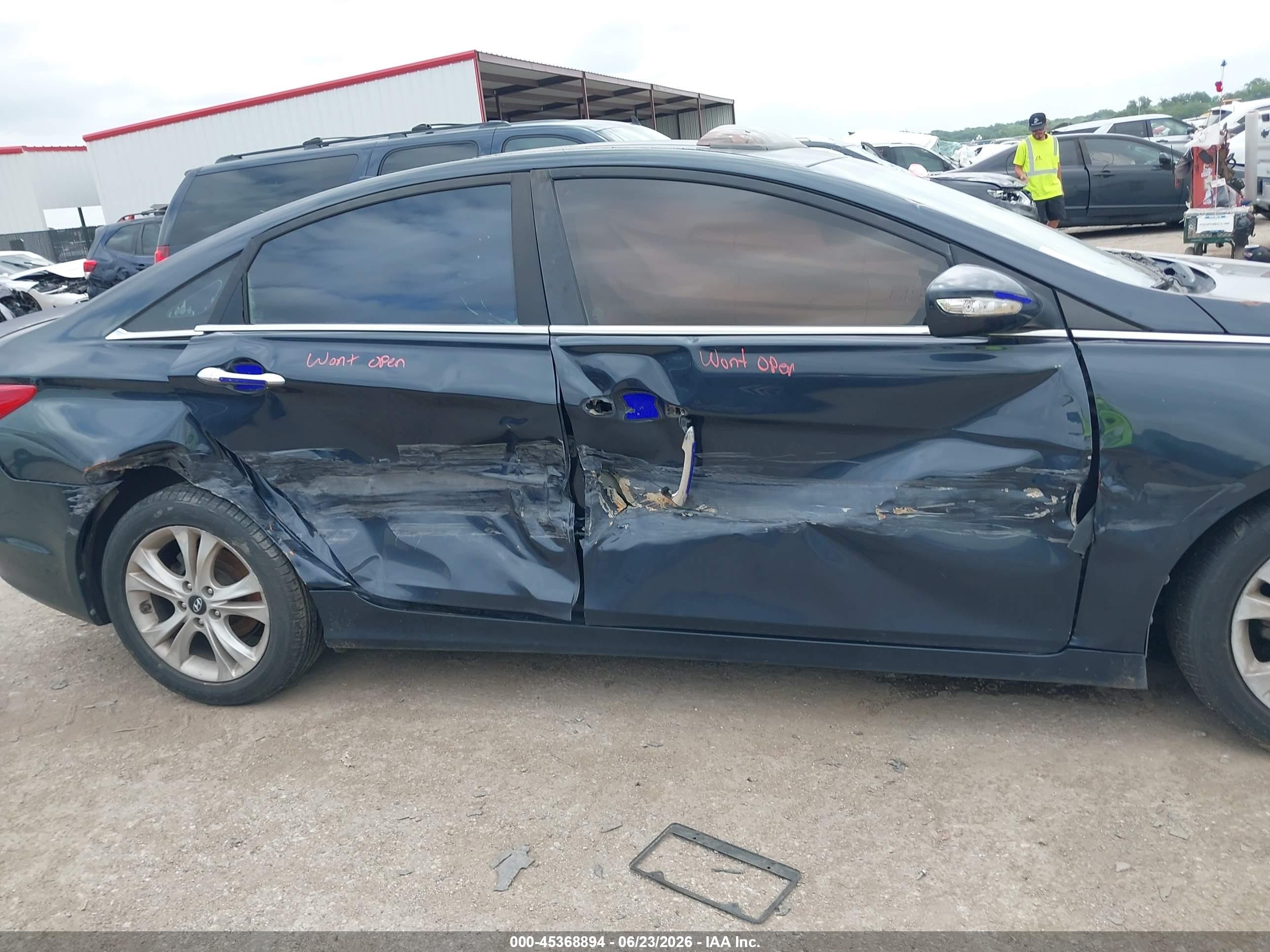 2013 Hyundai Sonata Limited 2.0t Синий vin: 5NPEC4AB3DH583743