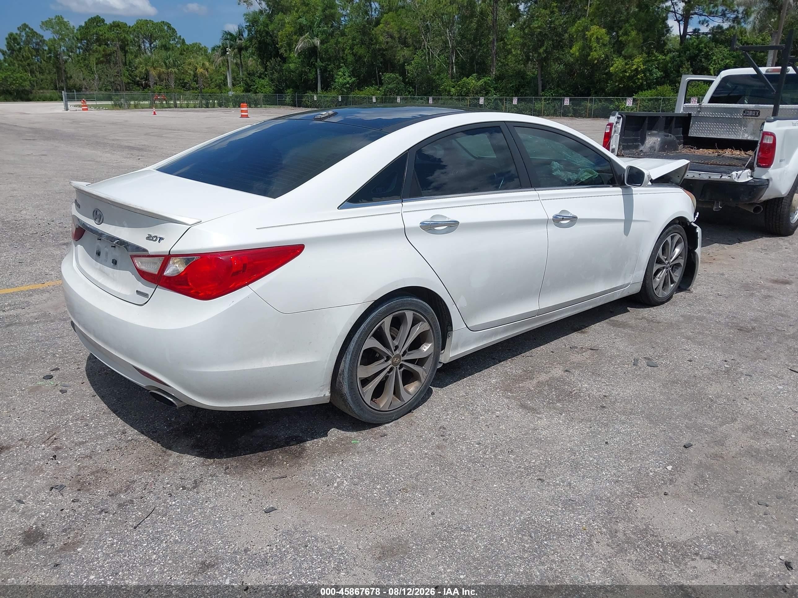 2013 Hyundai Sonata Limited 2.0t White vin: 5NPEC4AB3DH663981