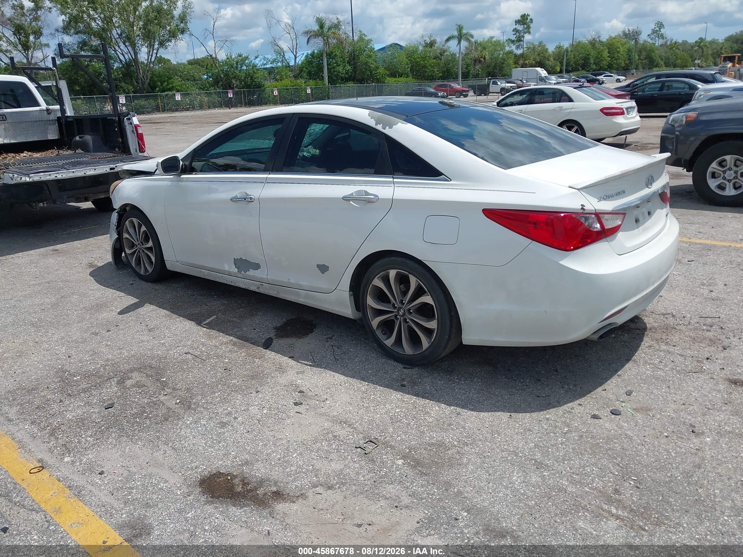 2013 Hyundai Sonata Limited 2.0t White vin: 5NPEC4AB3DH663981