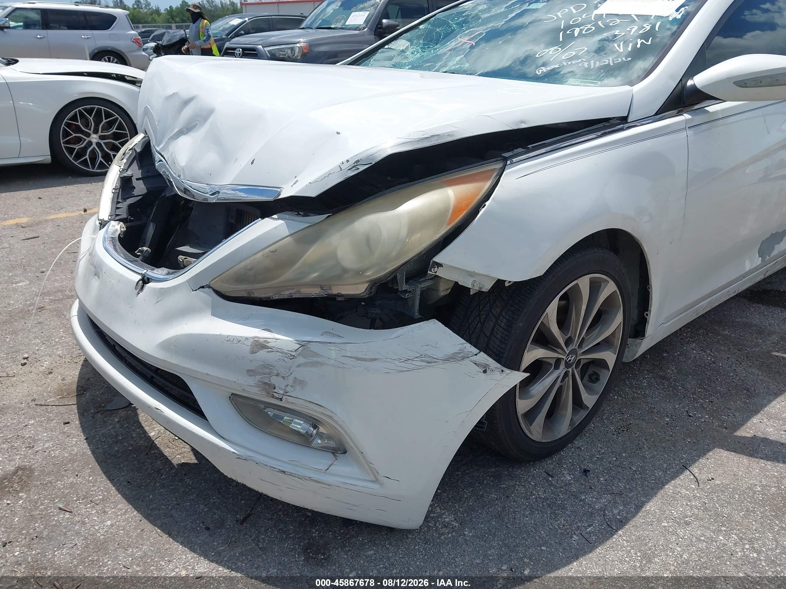 2013 Hyundai Sonata Limited 2.0t White vin: 5NPEC4AB3DH663981