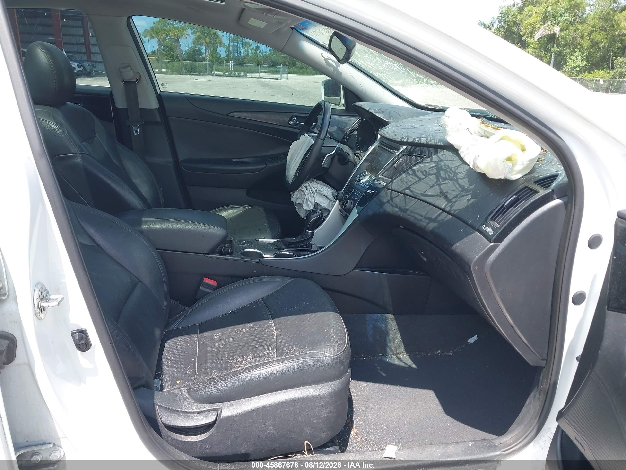 2013 Hyundai Sonata Limited 2.0t White vin: 5NPEC4AB3DH663981