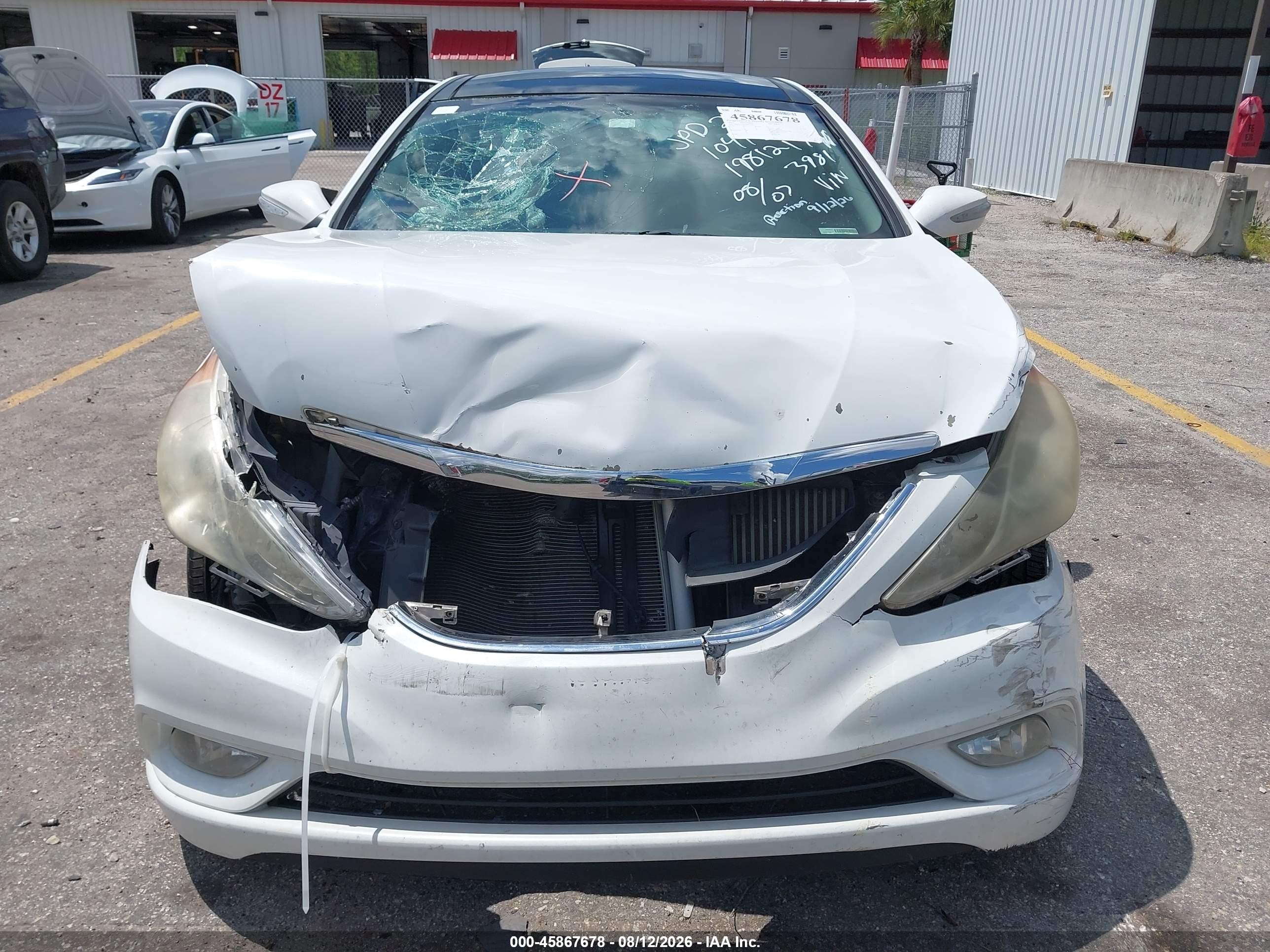 2013 Hyundai Sonata Limited 2.0t White vin: 5NPEC4AB3DH663981