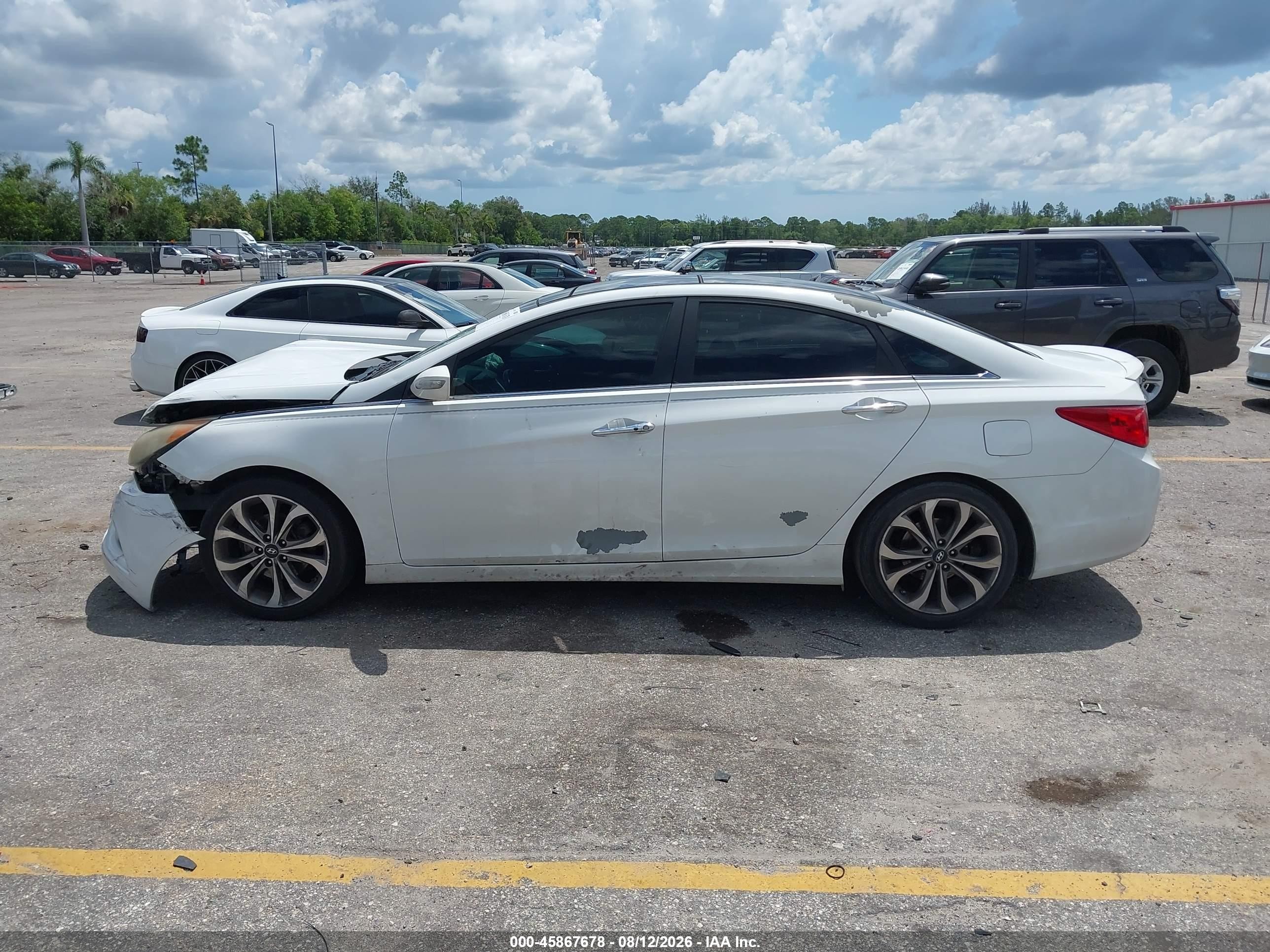 2013 Hyundai Sonata Limited 2.0t White vin: 5NPEC4AB3DH663981