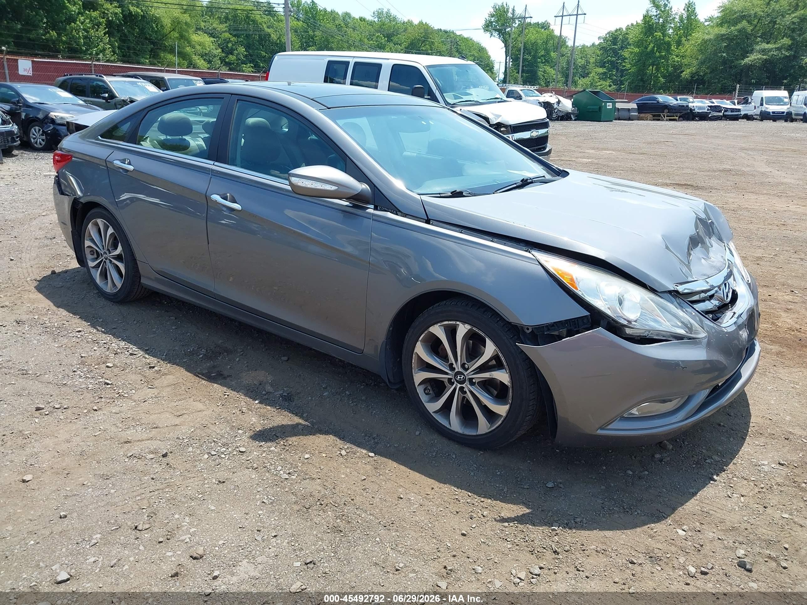2013 Hyundai Sonata Limited 2.0t Gray vin: 5NPEC4AB3DH676102