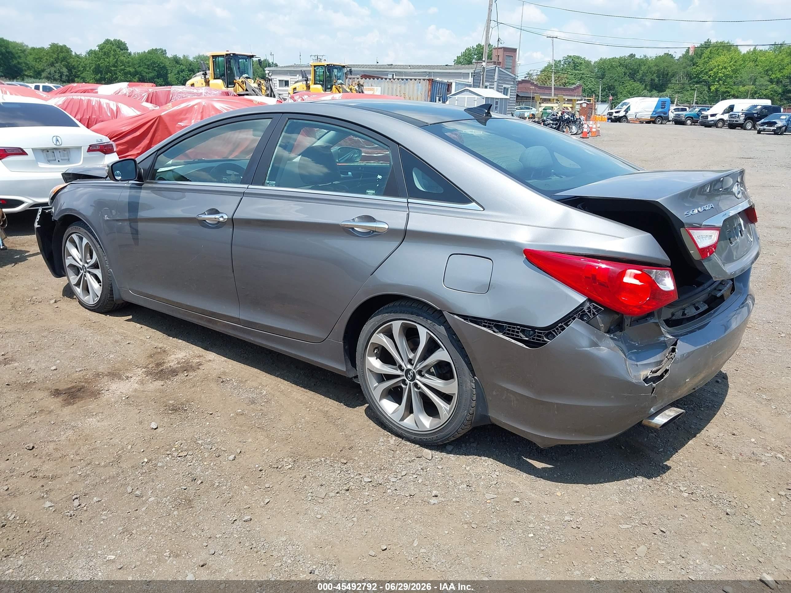 2013 Hyundai Sonata Limited 2.0t Серый vin: 5NPEC4AB3DH676102