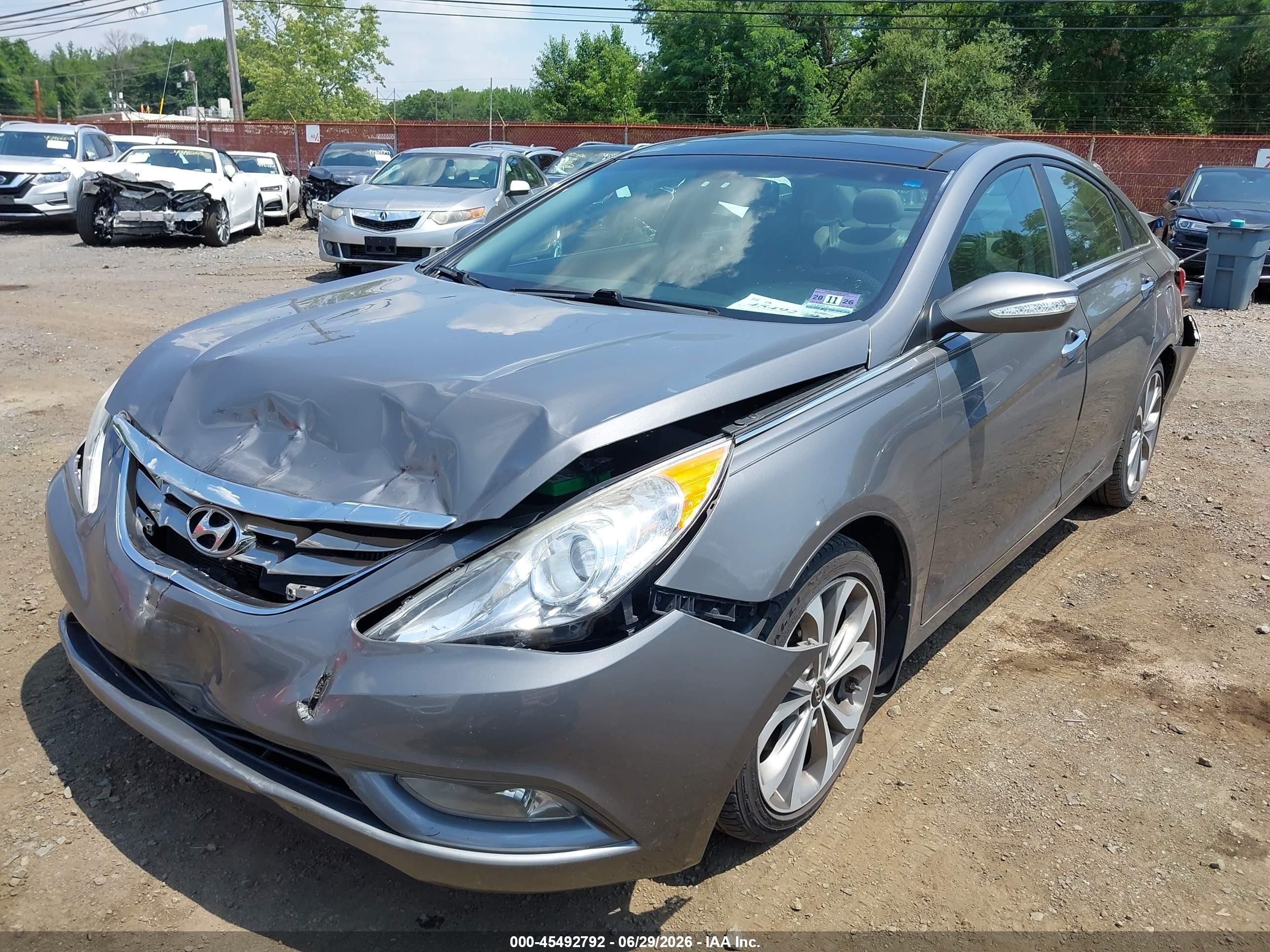 2013 Hyundai Sonata Limited 2.0t Серый vin: 5NPEC4AB3DH676102