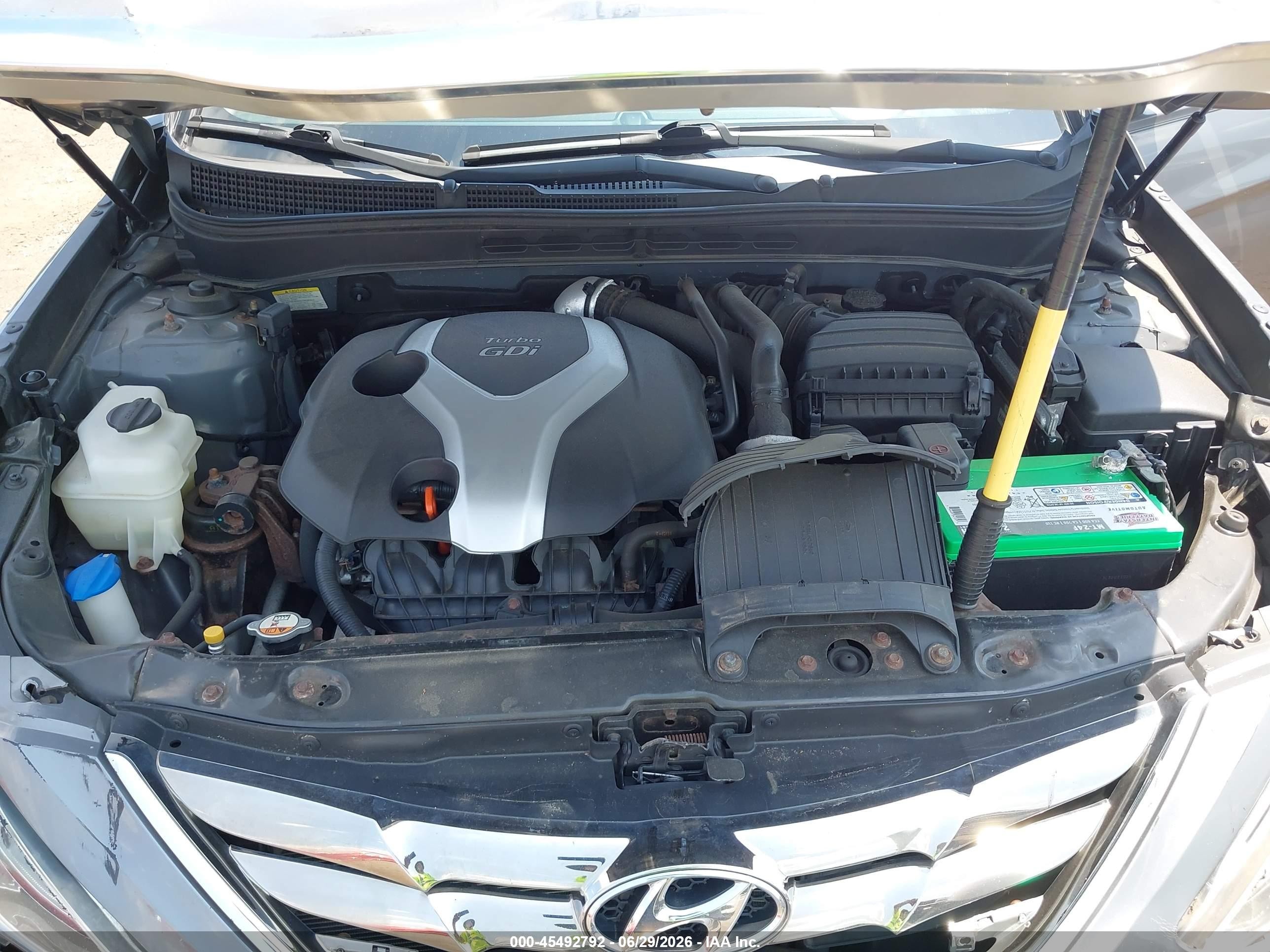 2013 Hyundai Sonata Limited 2.0t Серый vin: 5NPEC4AB3DH676102