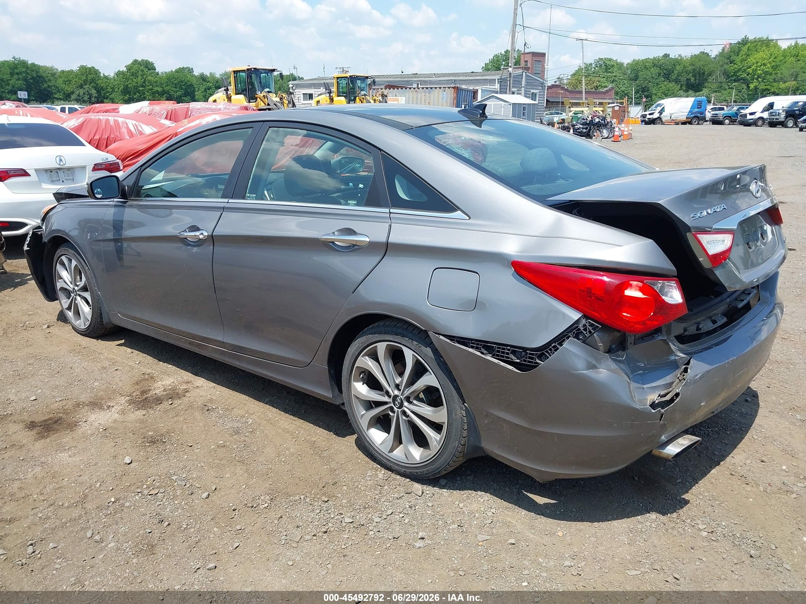 2013 Hyundai Sonata Limited 2.0t Серый vin: 5NPEC4AB3DH676102
