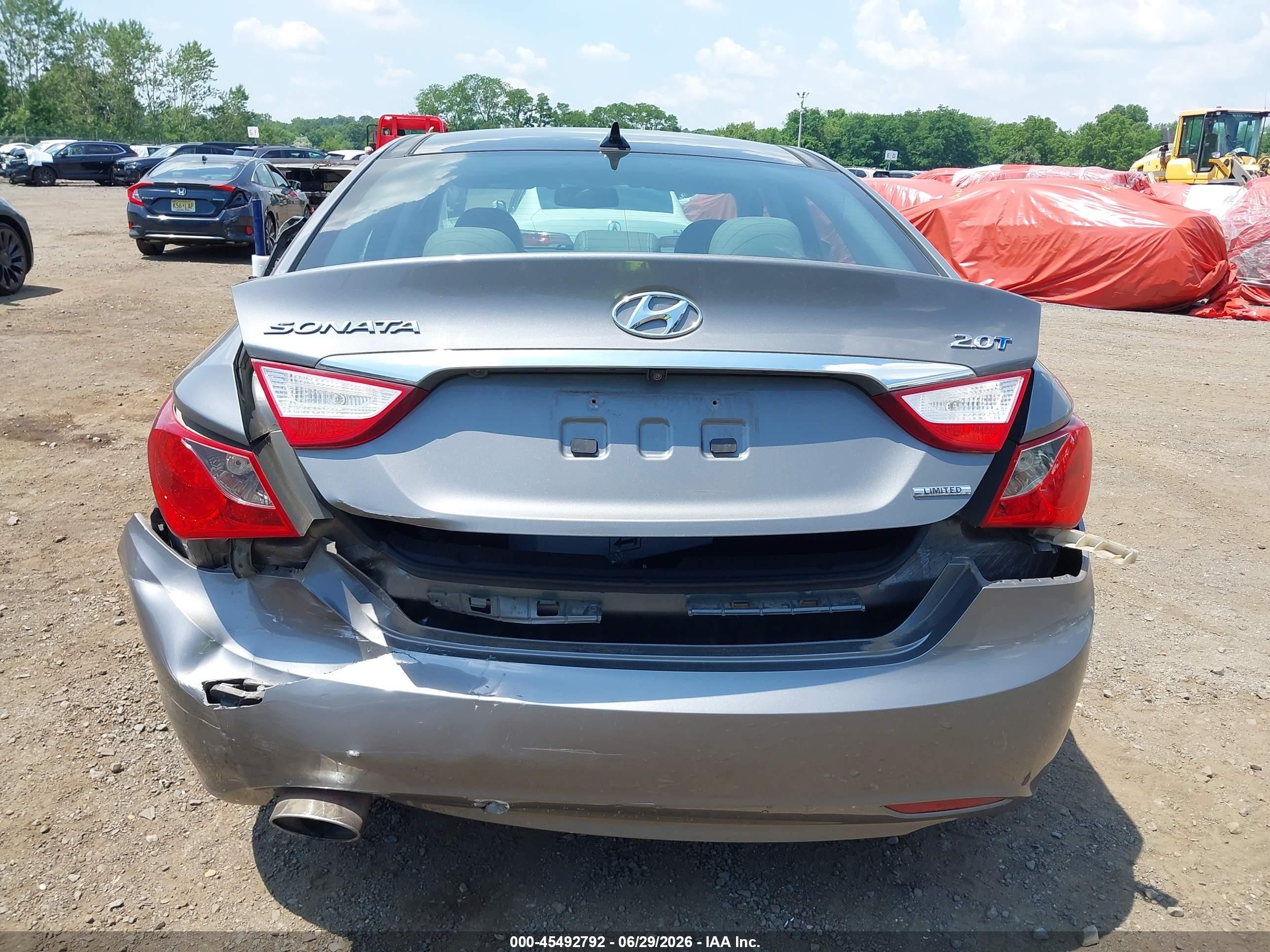 2013 Hyundai Sonata Limited 2.0t Серый vin: 5NPEC4AB3DH676102
