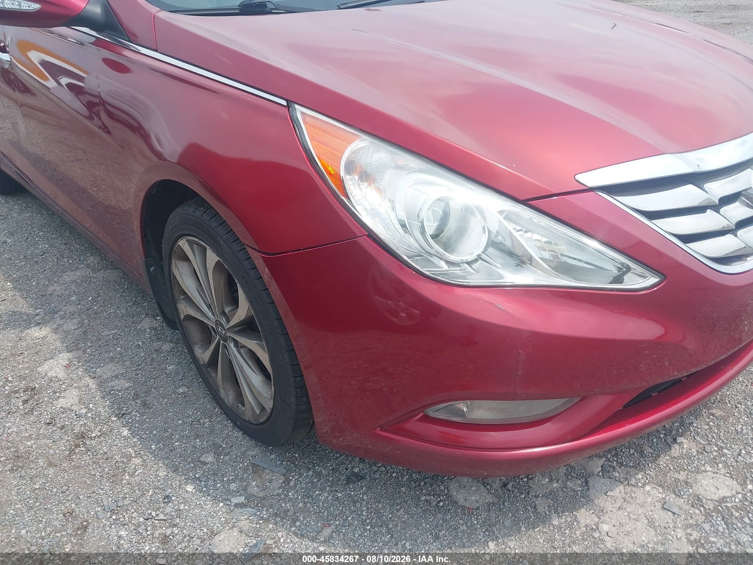2013 Hyundai Sonata Limited 2.0t Red vin: 5NPEC4AB3DH684717