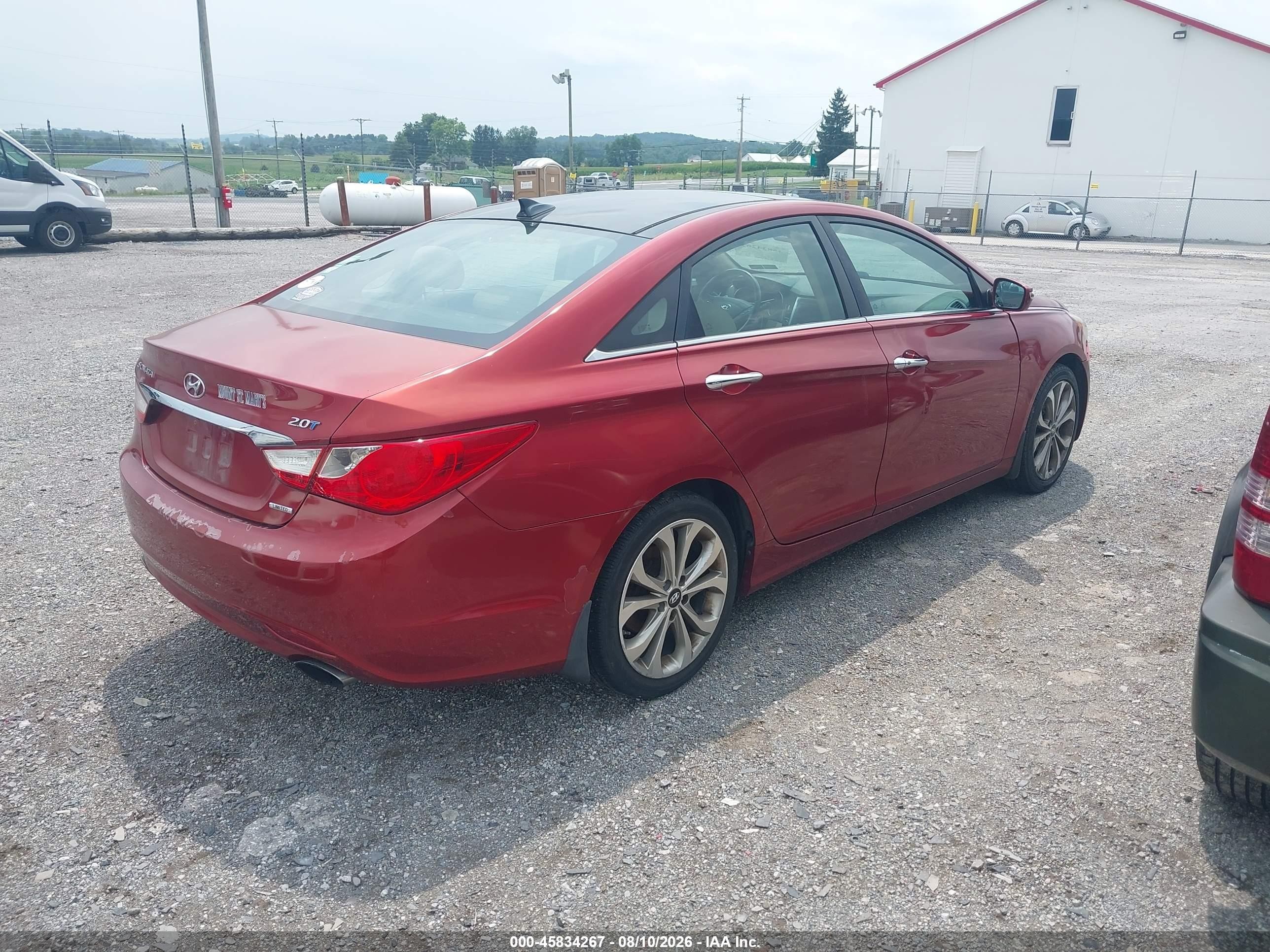2013 Hyundai Sonata Limited 2.0t Red vin: 5NPEC4AB3DH684717
