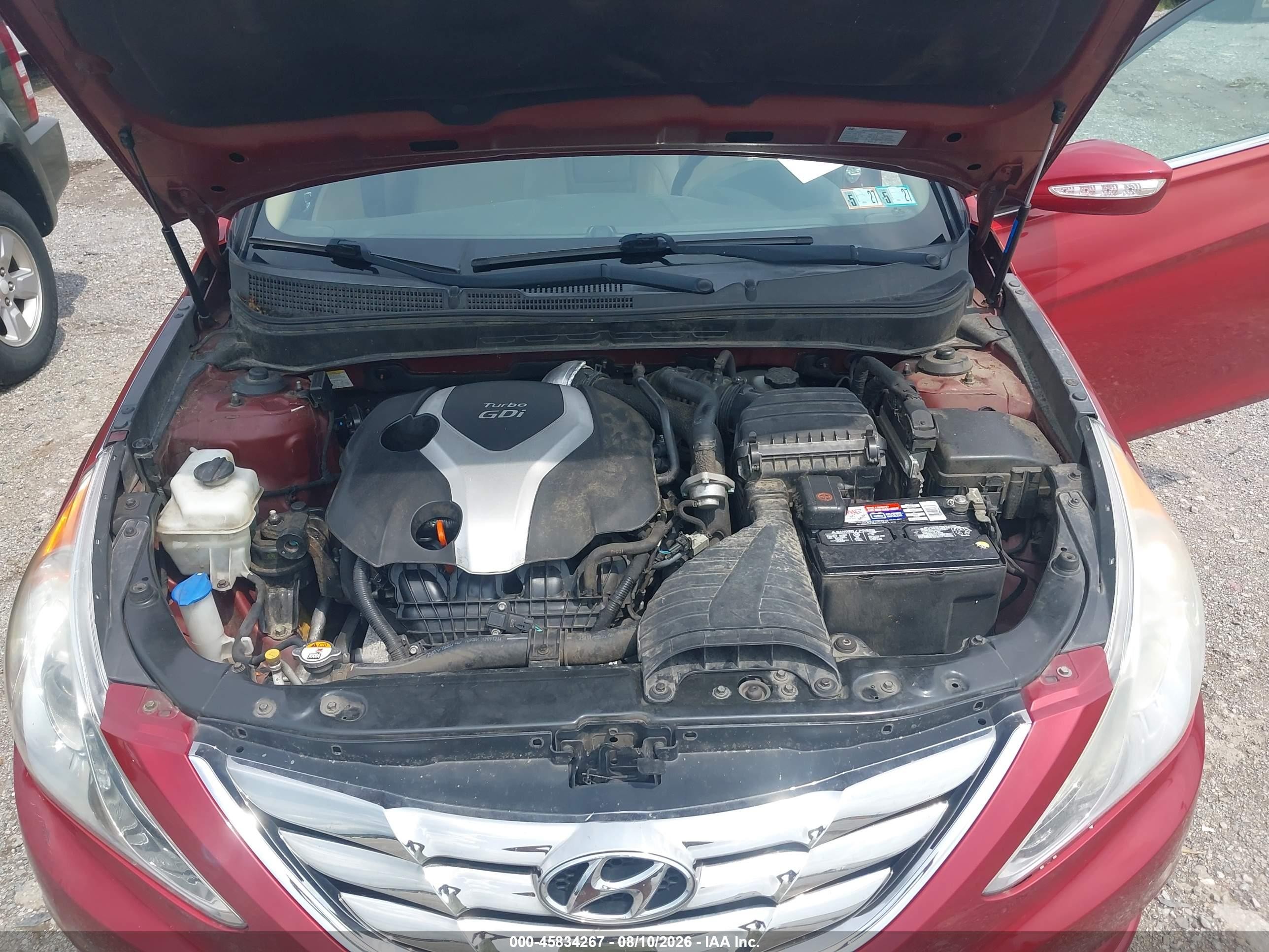 2013 Hyundai Sonata Limited 2.0t Red vin: 5NPEC4AB3DH684717