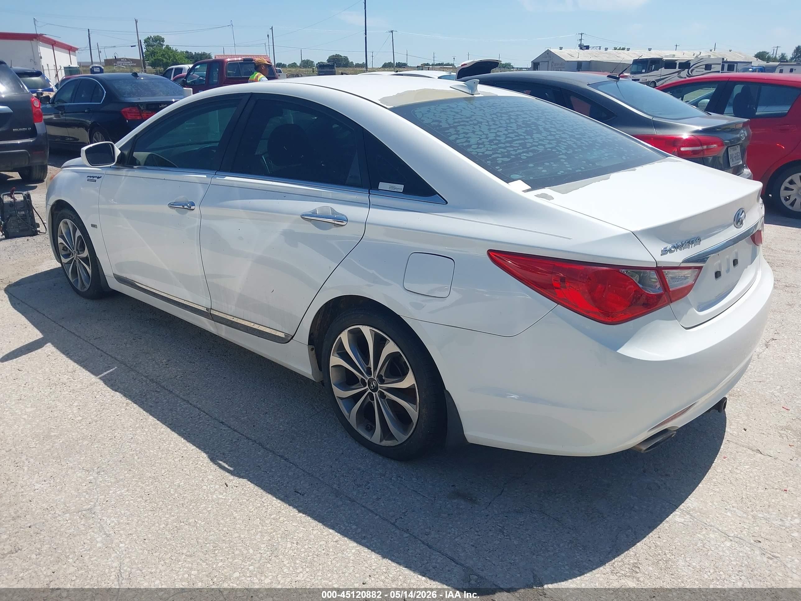 2013 Hyundai Sonata Se 2.0t White vin: 5NPEC4AB3DH698875