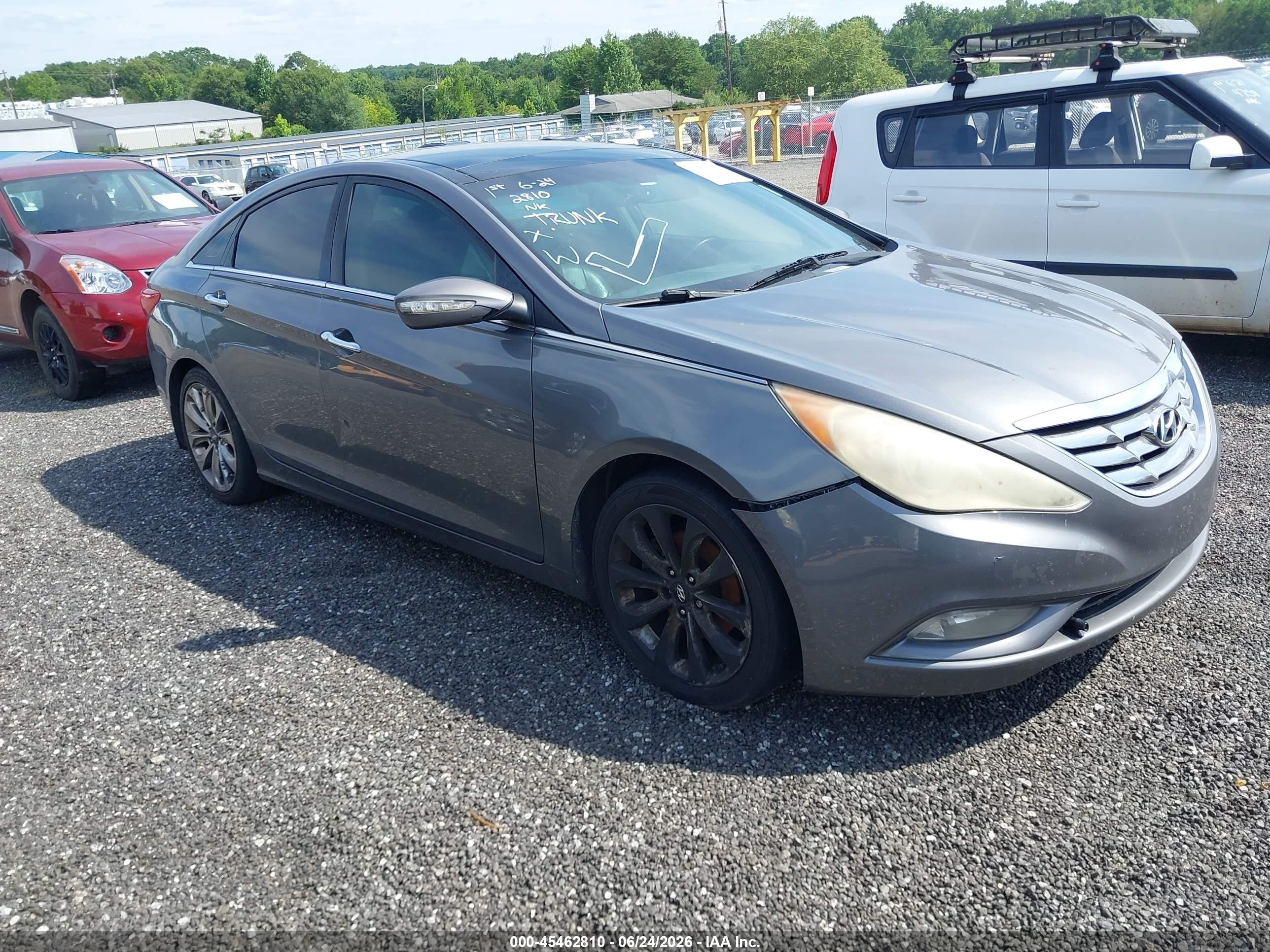 2012 Hyundai Sonata Limited 2.0t Gray vin: 5NPEC4AB4CH344183