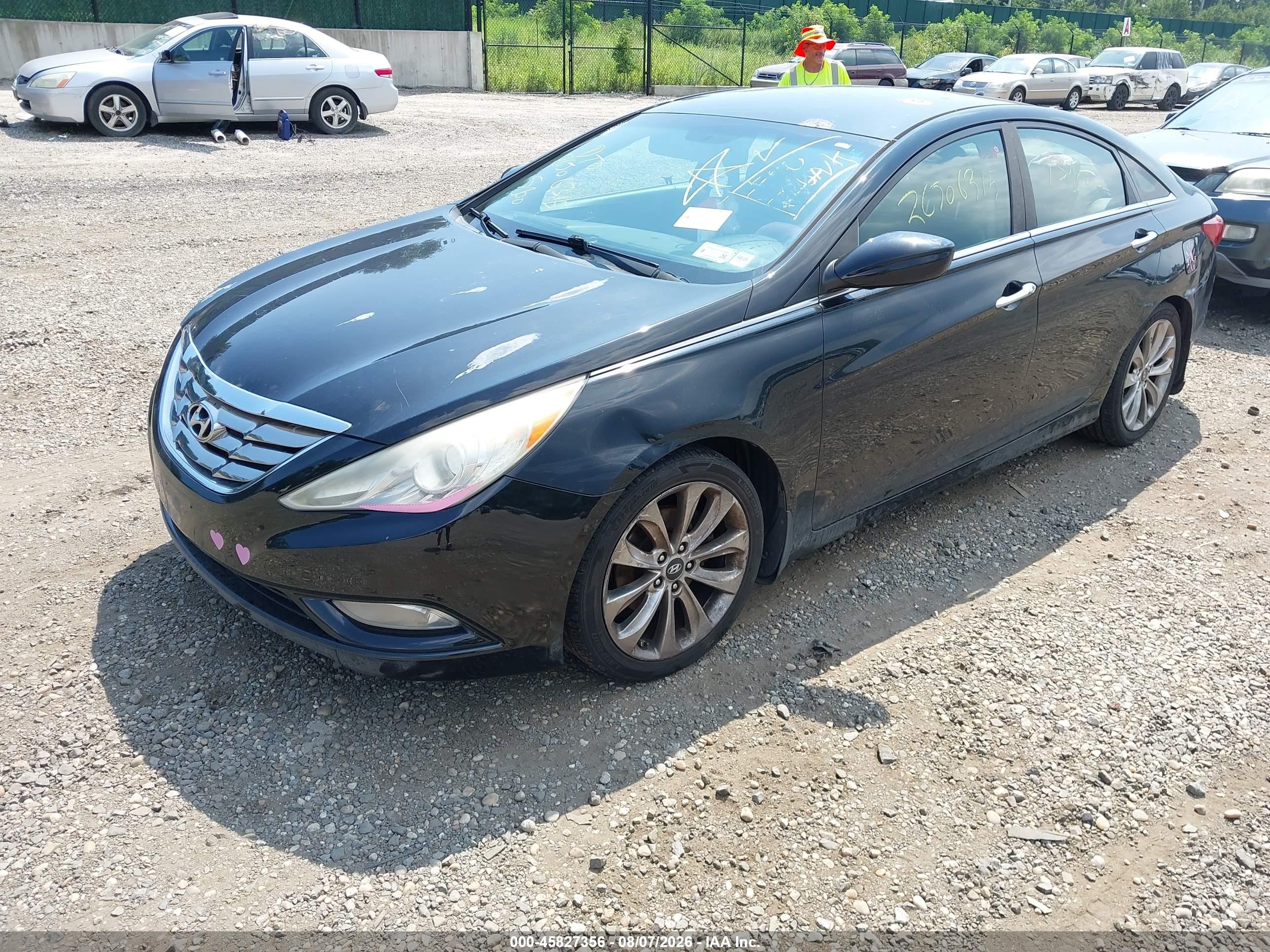 2012 Hyundai Sonata Se 2.0t Black vin: 5NPEC4AB4CH388216