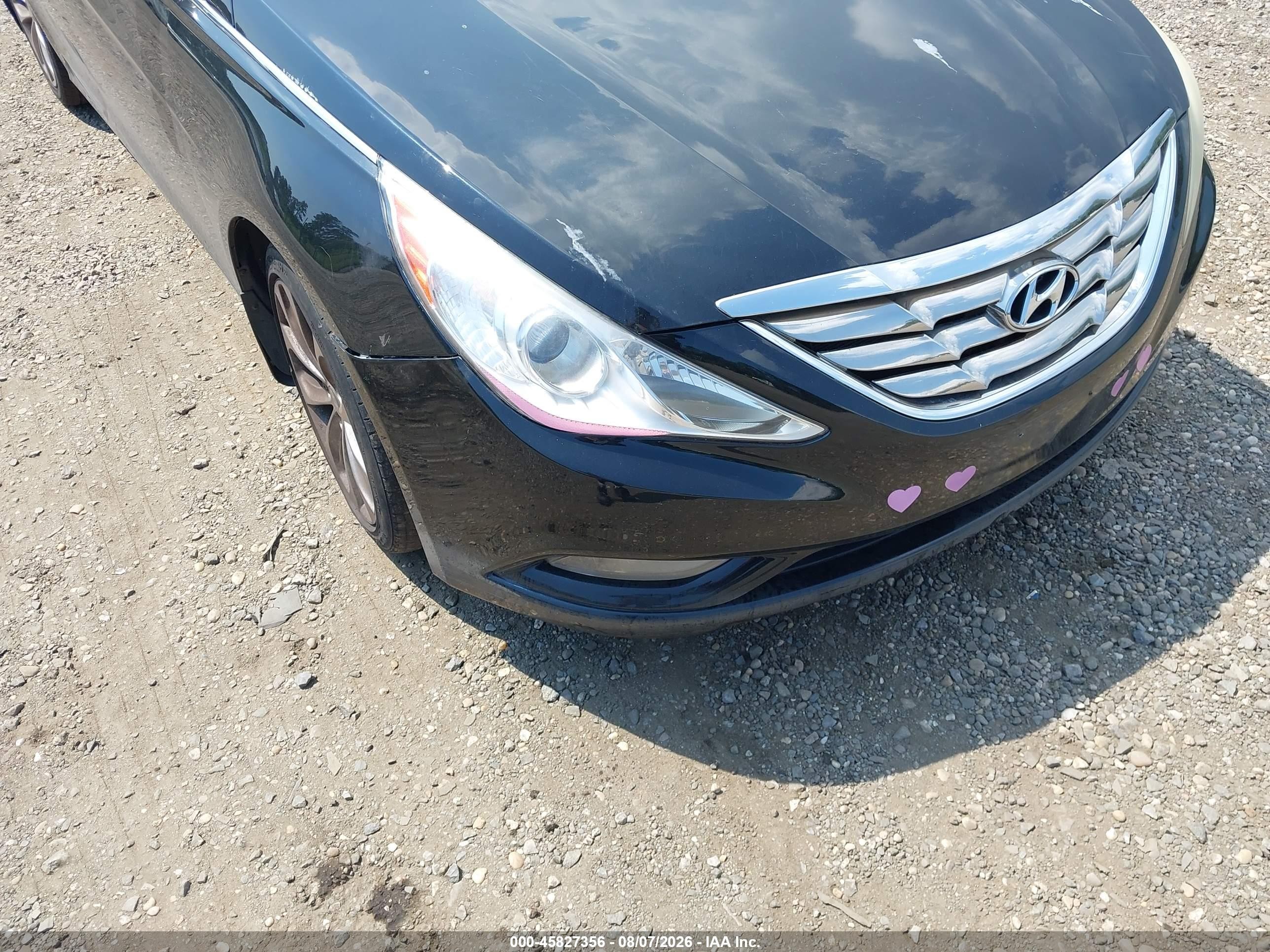 2012 Hyundai Sonata Se 2.0t Black vin: 5NPEC4AB4CH388216