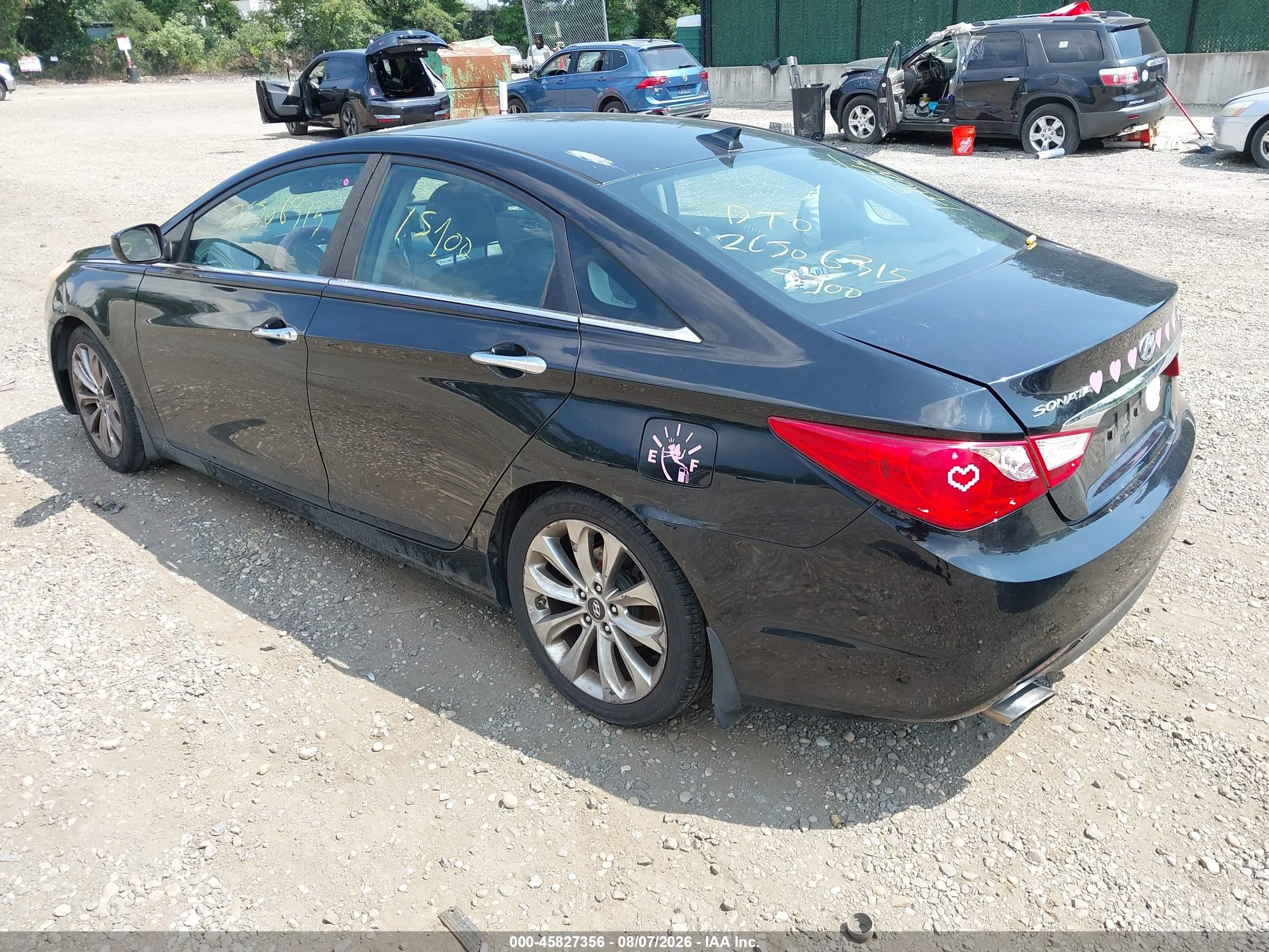 2012 Hyundai Sonata Se 2.0t Black vin: 5NPEC4AB4CH388216