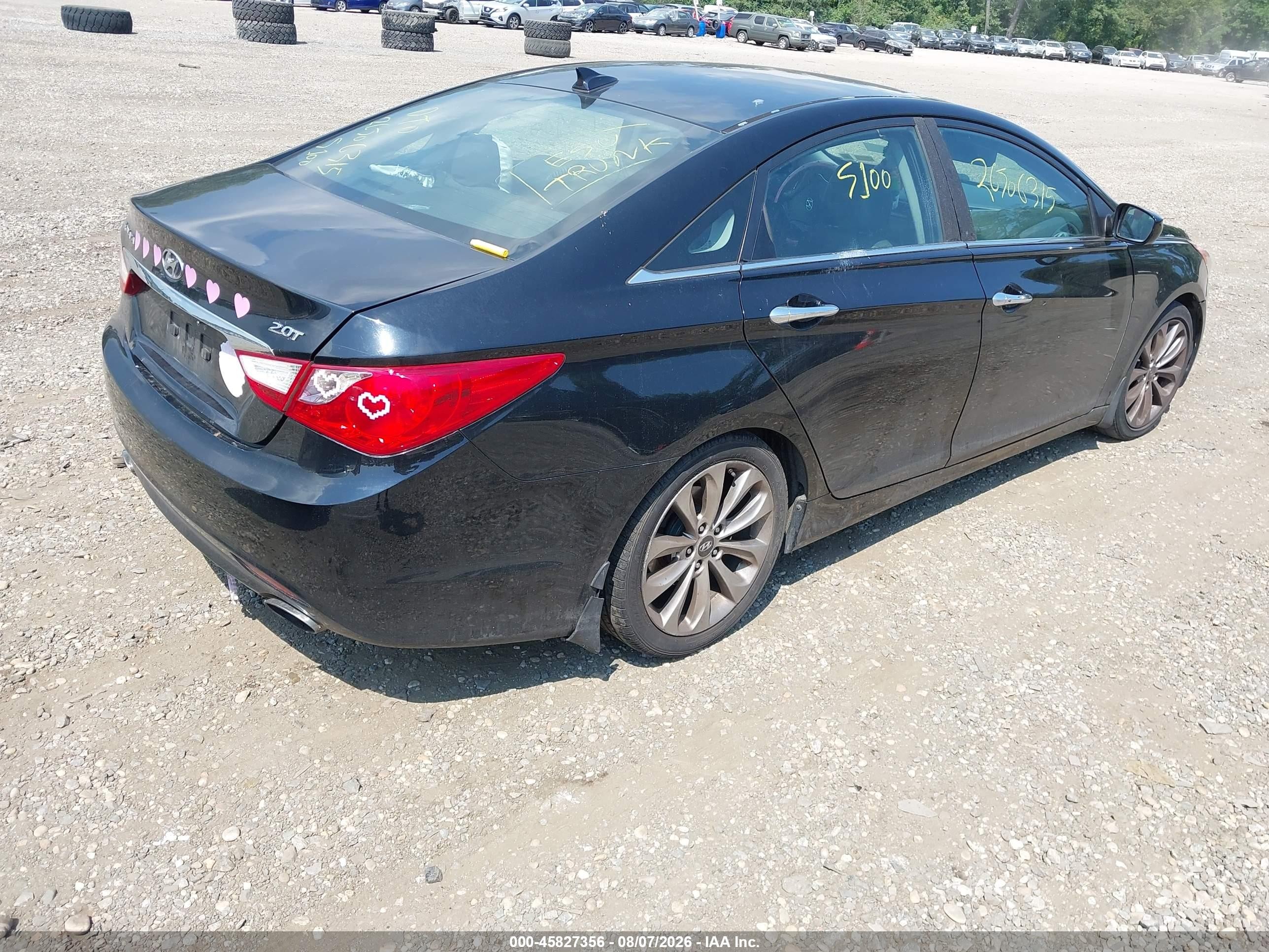 2012 Hyundai Sonata Se 2.0t Black vin: 5NPEC4AB4CH388216