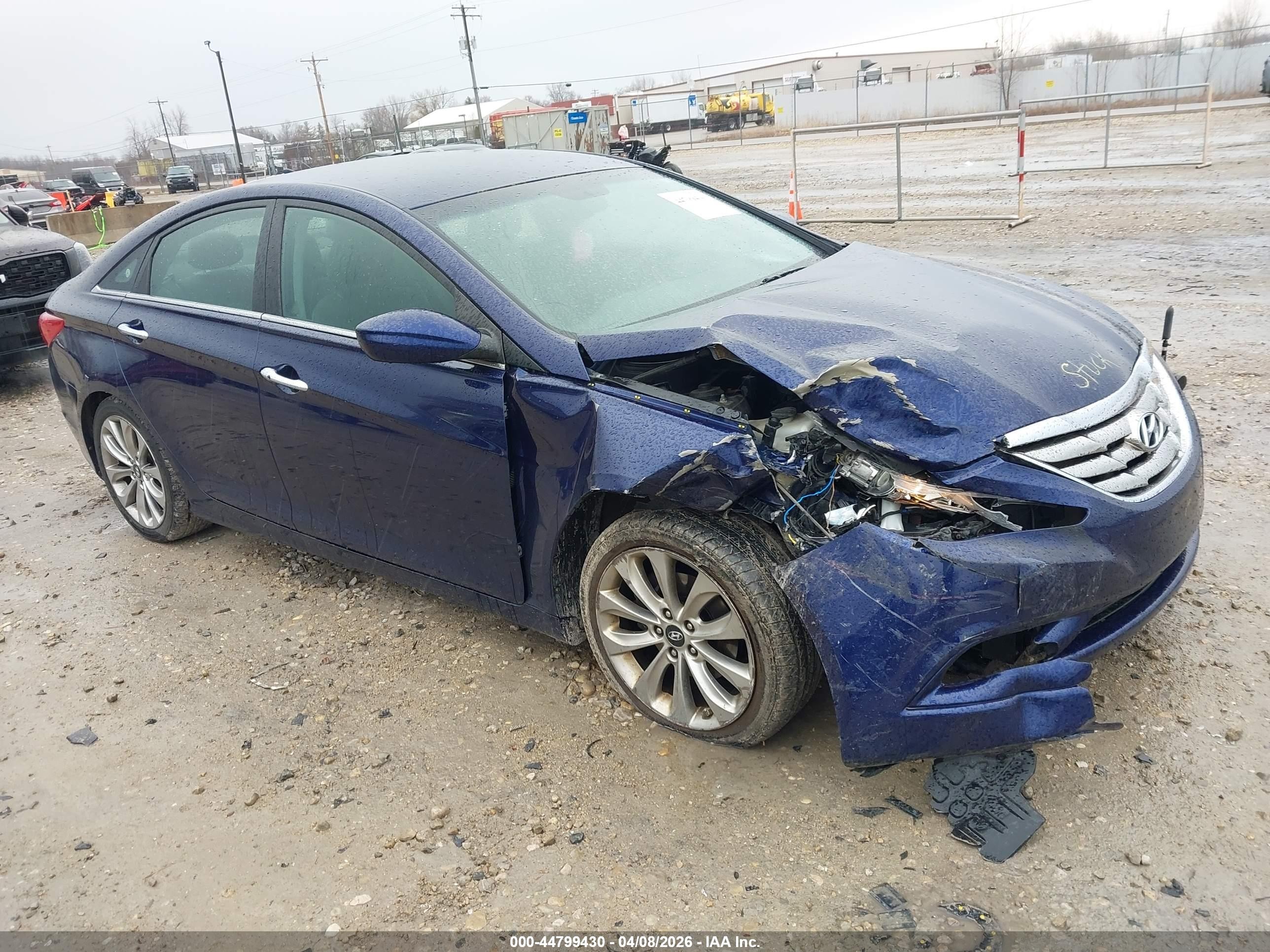 2012 Hyundai Sonata Se 2.0t Blue vin: 5NPEC4AB4CH394470