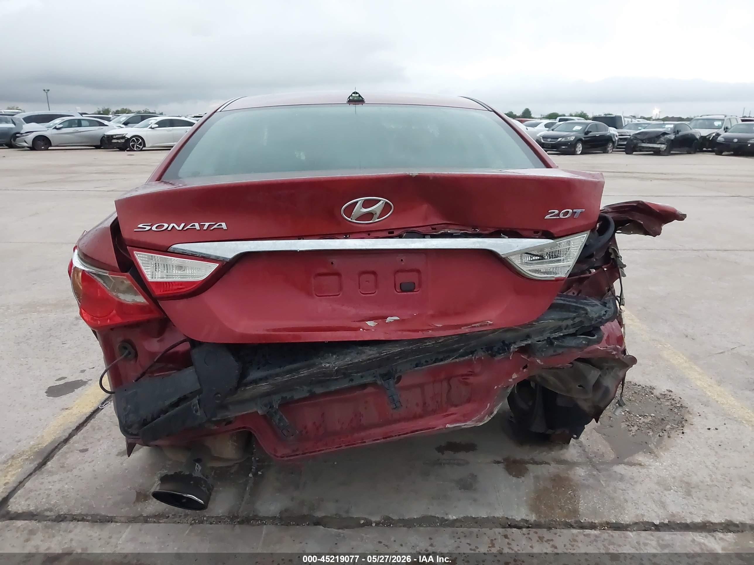 2012 Hyundai Sonata Se 2.0t Maroon vin: 5NPEC4AB4CH444588
