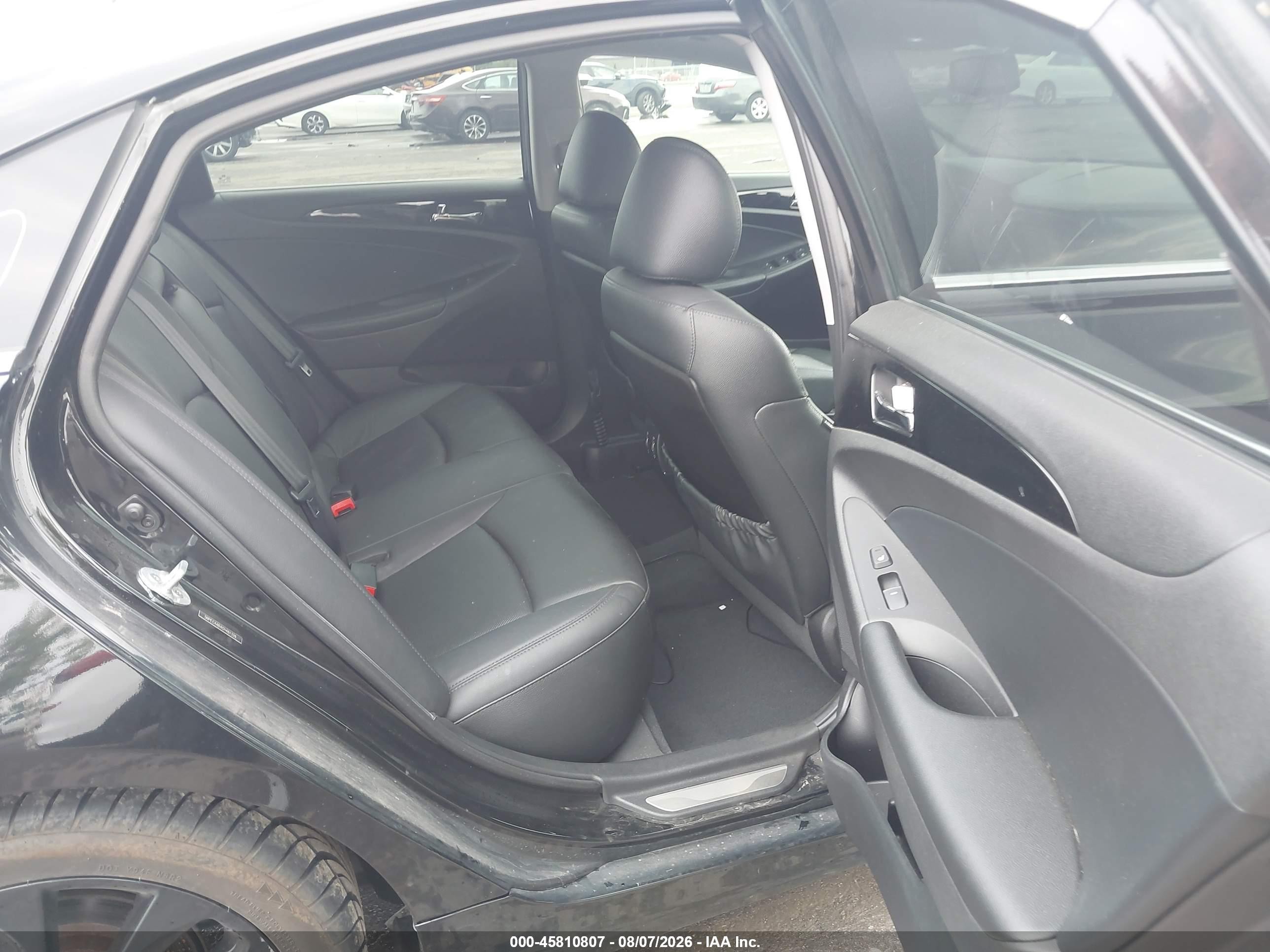 2012 Hyundai Sonata Limited 2.0t Black vin: 5NPEC4AB4CH461326