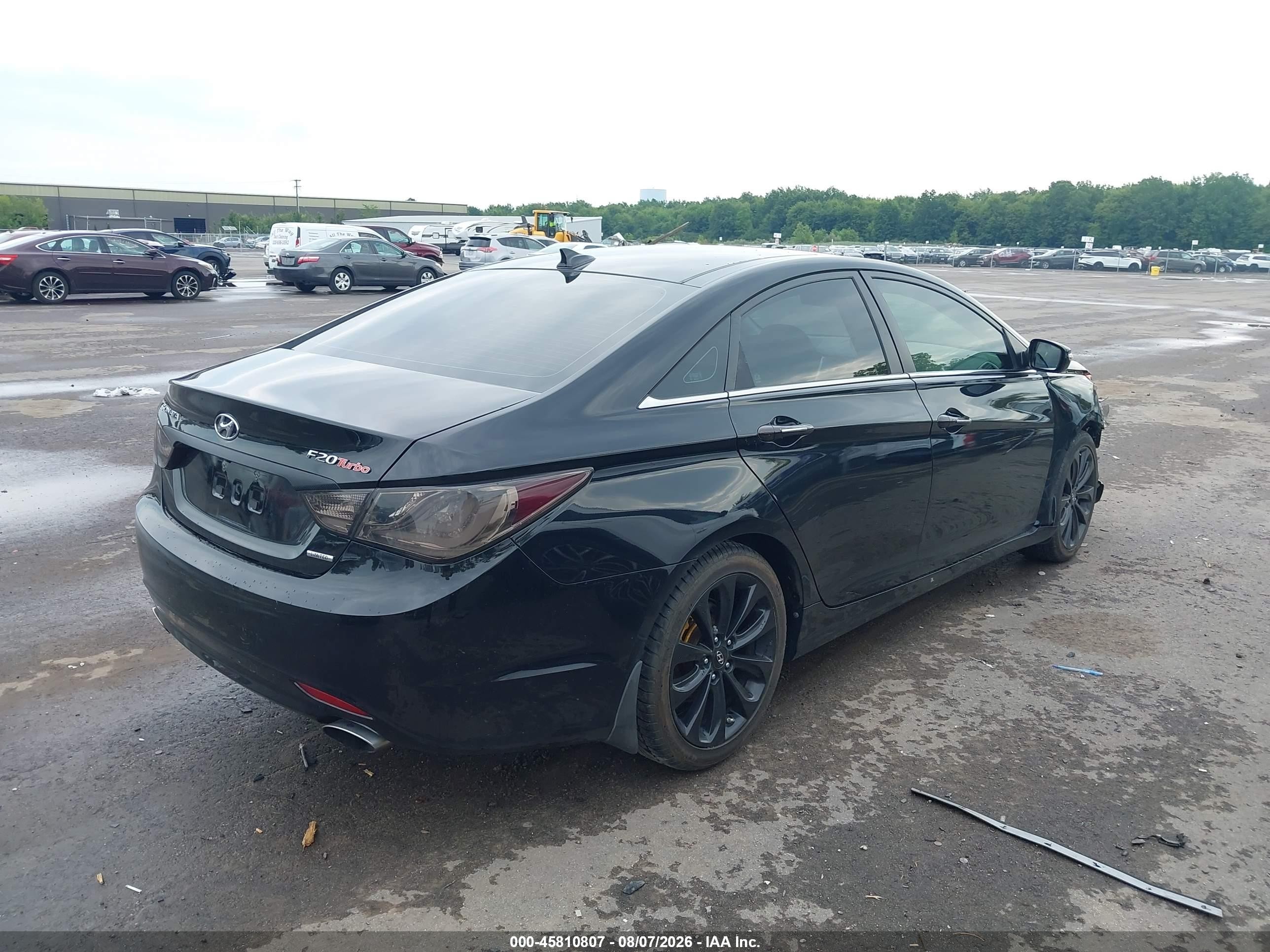 2012 Hyundai Sonata Limited 2.0t Black vin: 5NPEC4AB4CH461326