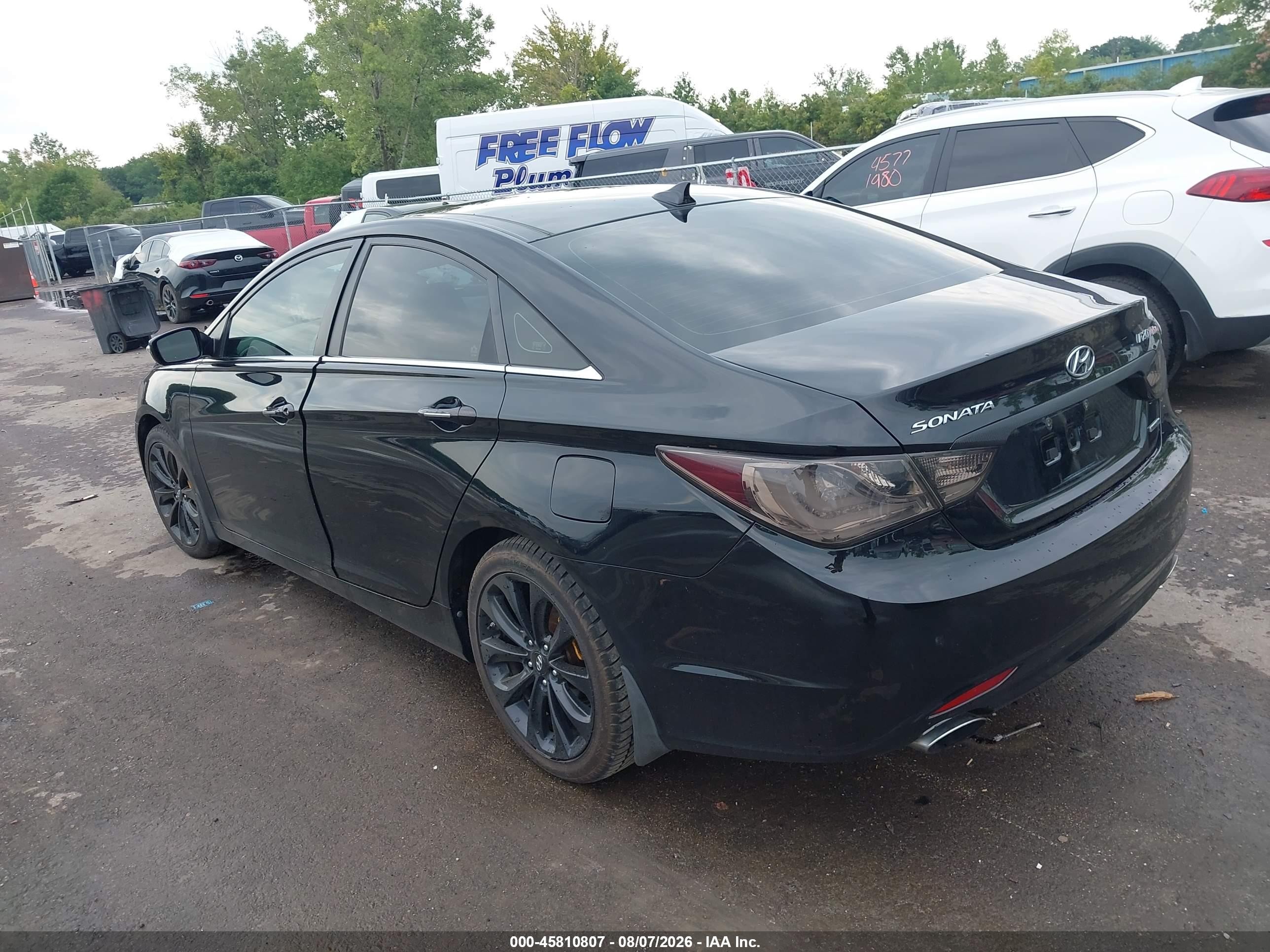 2012 Hyundai Sonata Limited 2.0t Black vin: 5NPEC4AB4CH461326