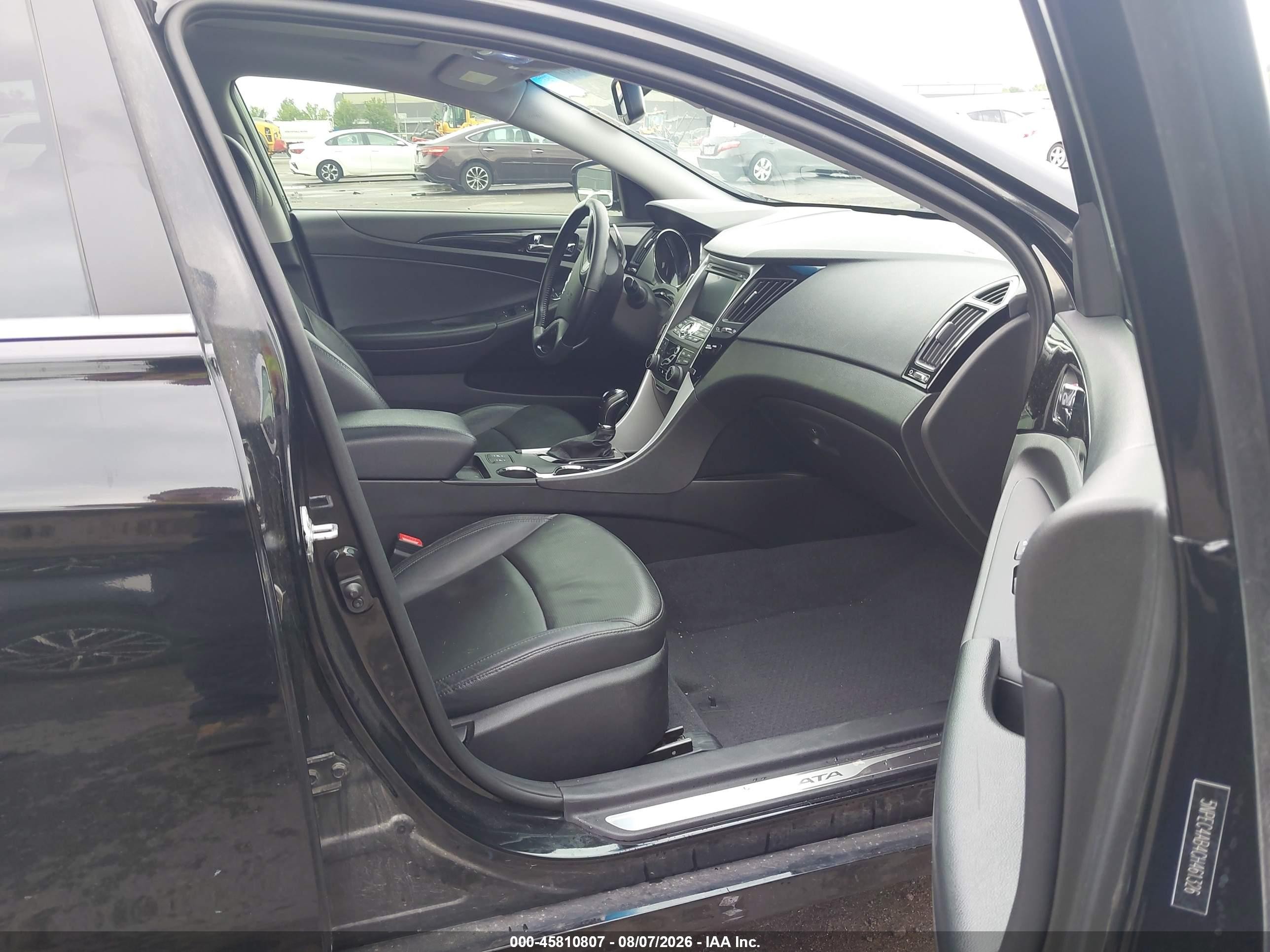 2012 Hyundai Sonata Limited 2.0t Black vin: 5NPEC4AB4CH461326