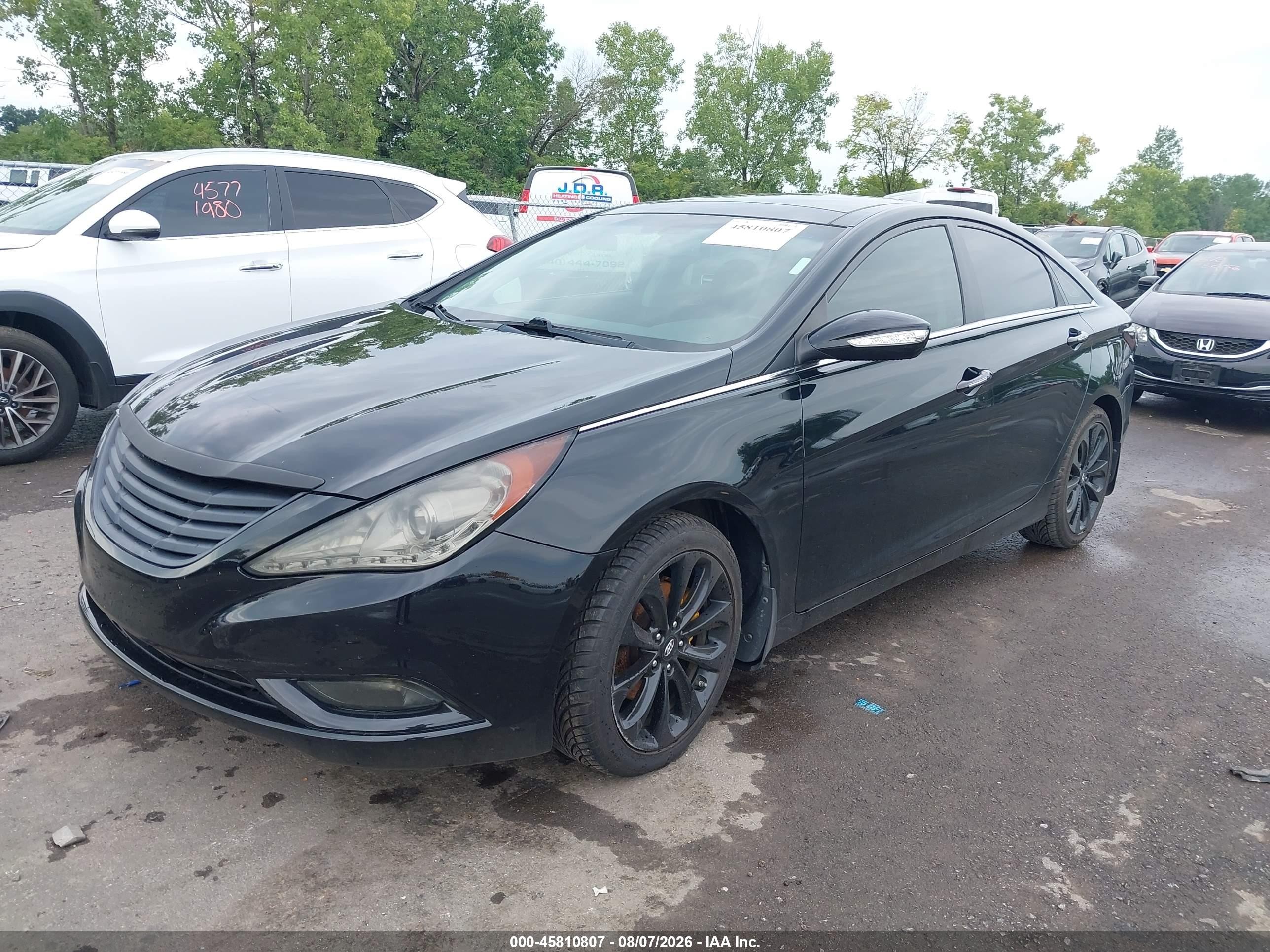 2012 Hyundai Sonata Limited 2.0t Black vin: 5NPEC4AB4CH461326