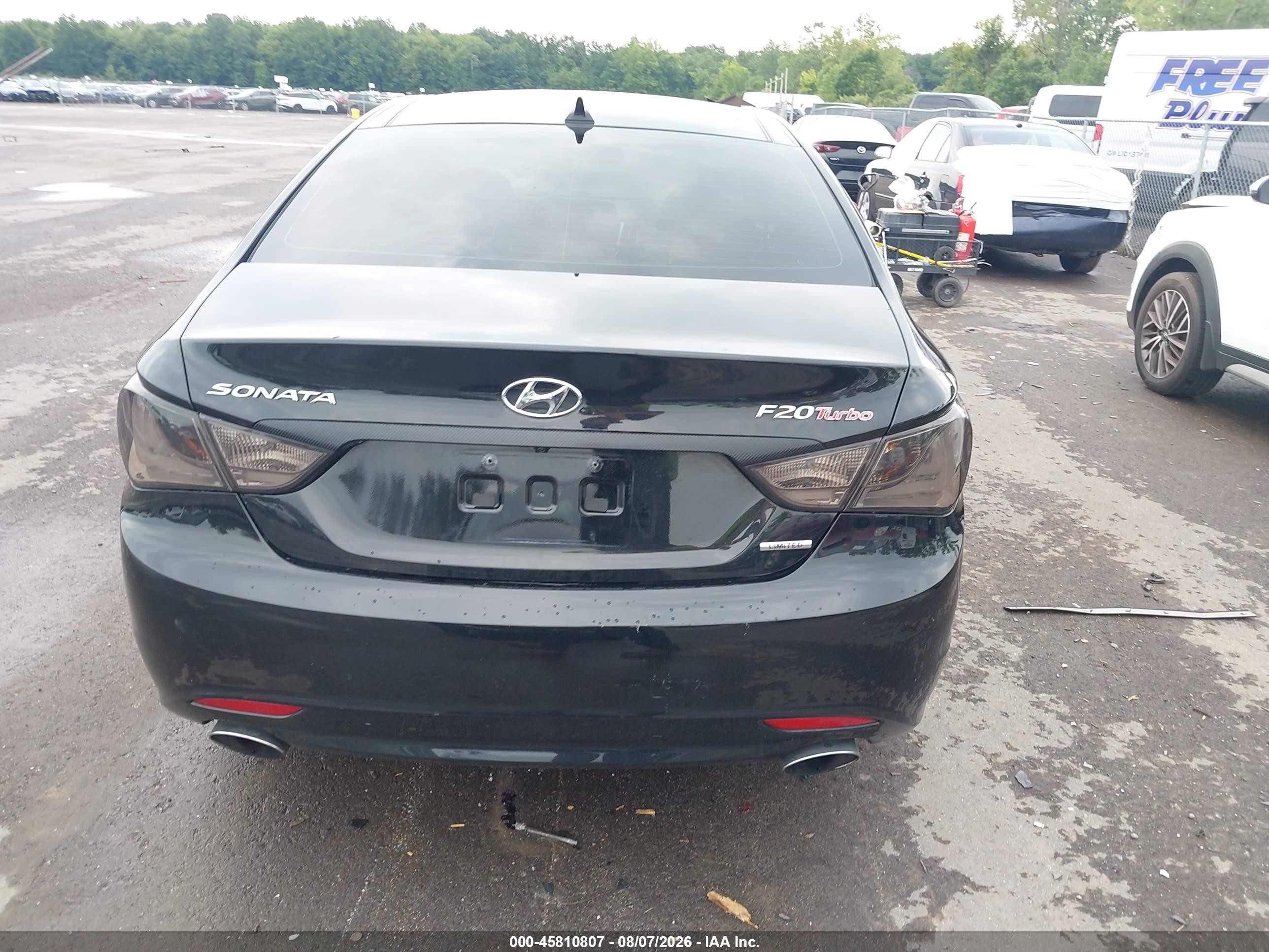 2012 Hyundai Sonata Limited 2.0t Black vin: 5NPEC4AB4CH461326