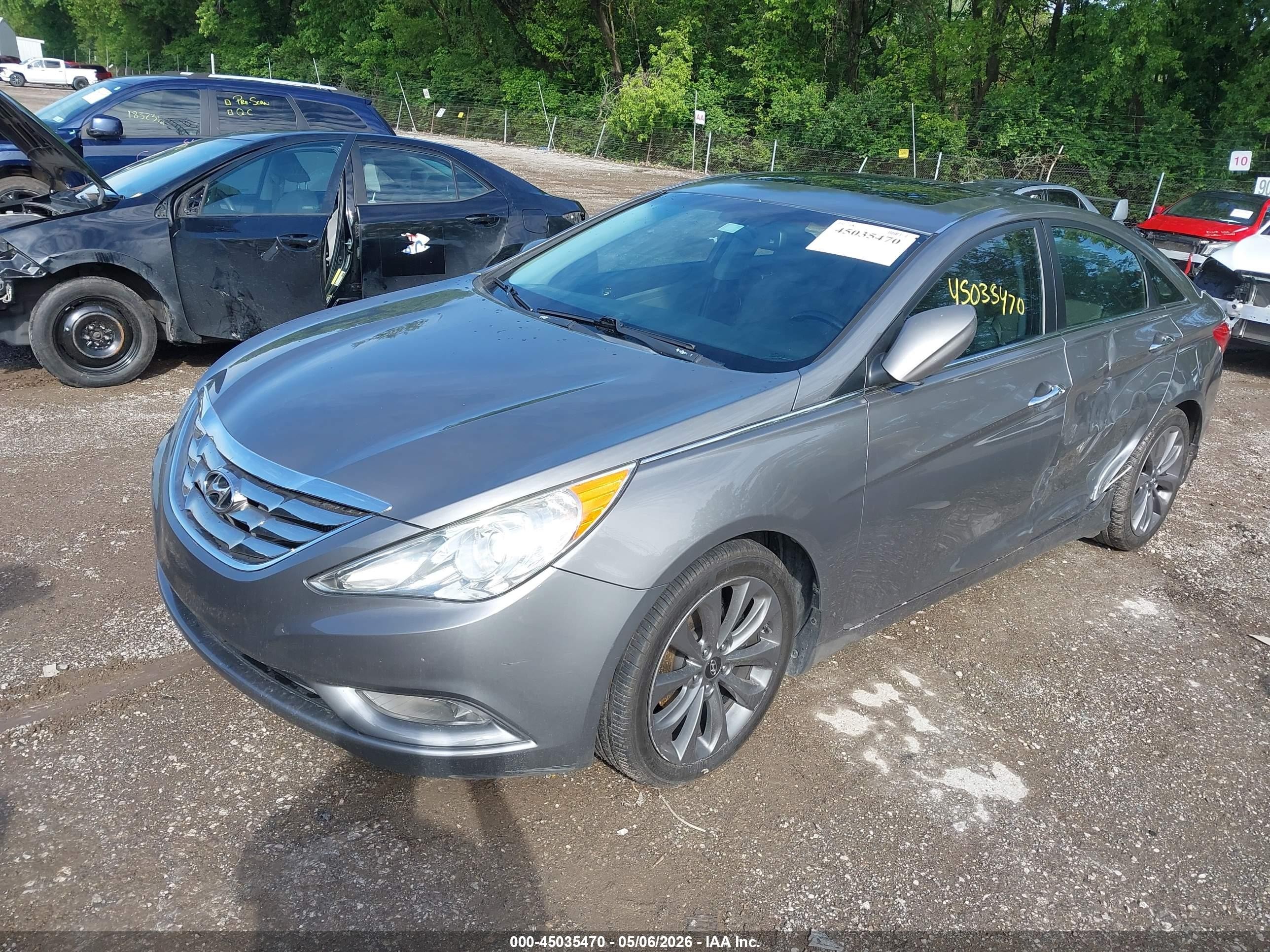 2012 Hyundai Sonata Se 2.0t Gray vin: 5NPEC4AB4CH481690