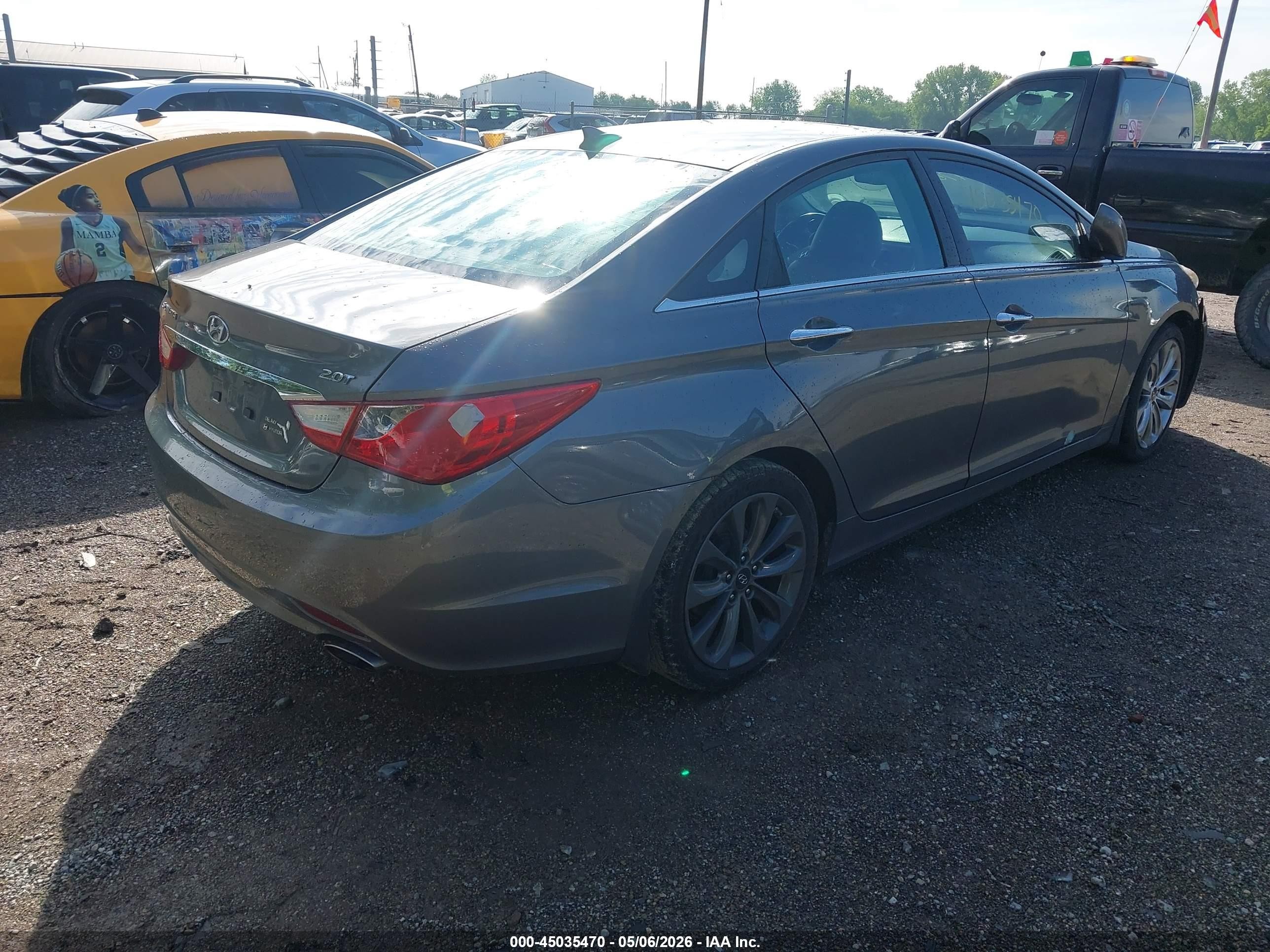 2012 Hyundai Sonata Se 2.0t Gray vin: 5NPEC4AB4CH481690