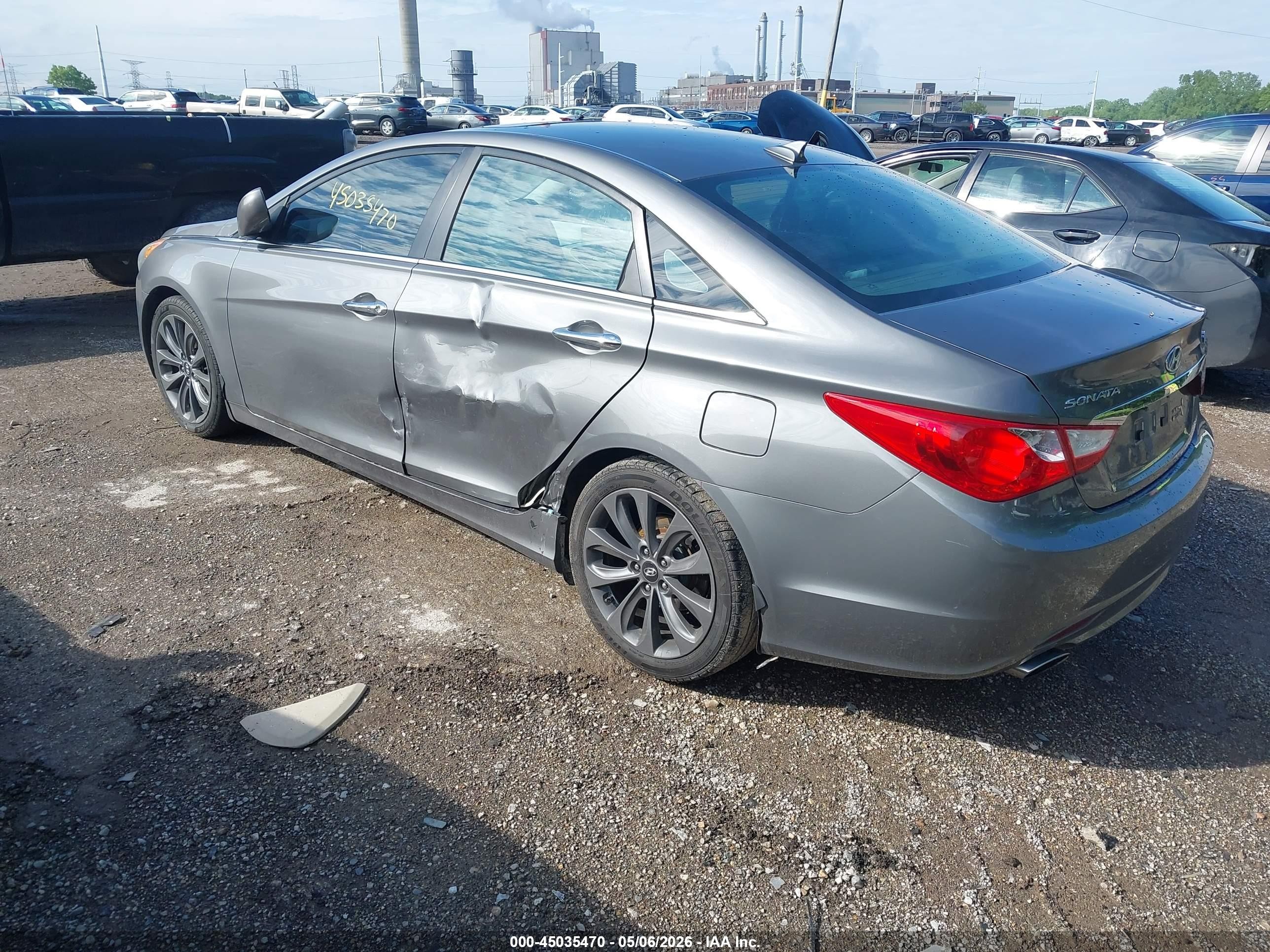2012 Hyundai Sonata Se 2.0t Gray vin: 5NPEC4AB4CH481690