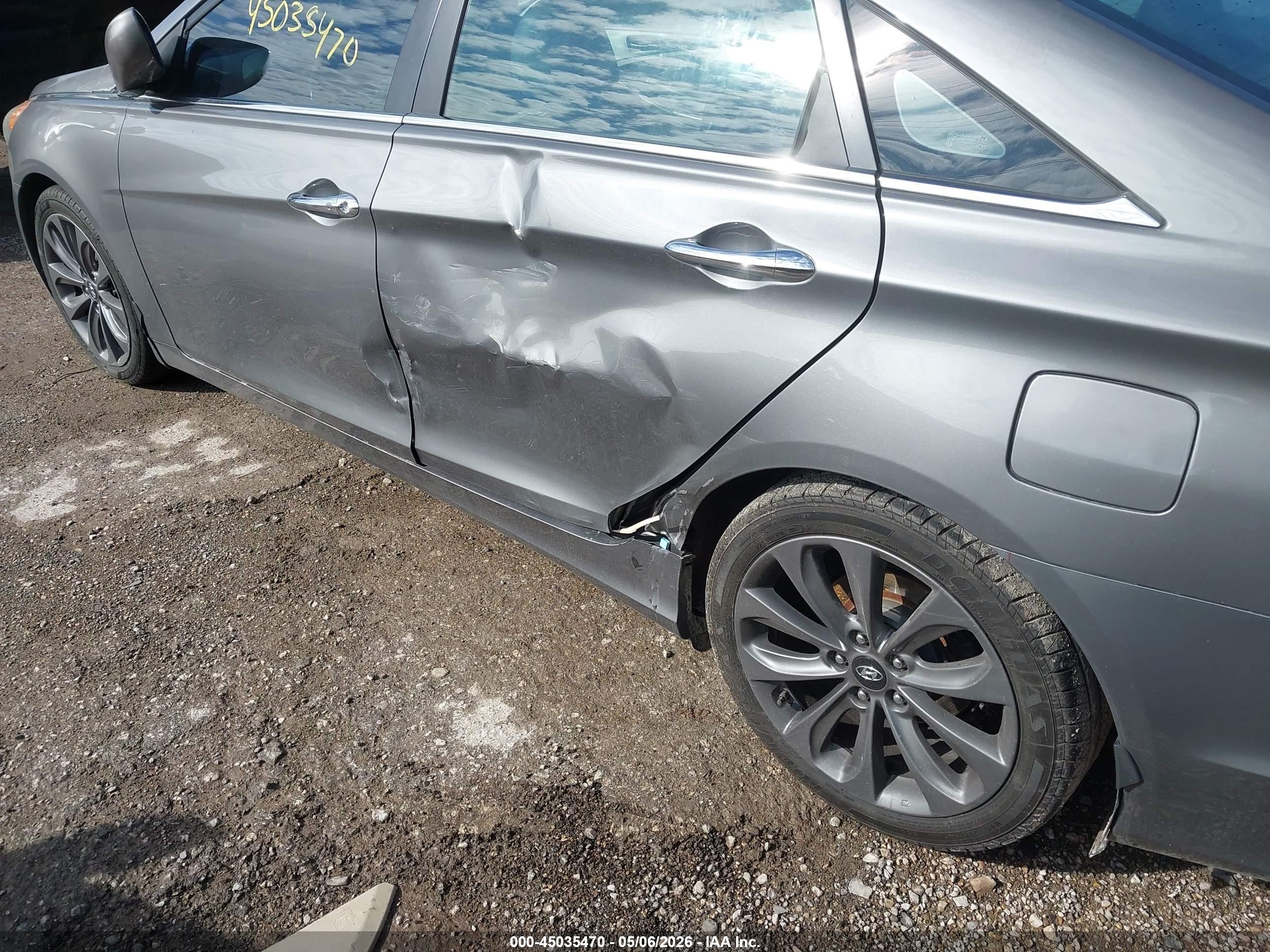 2012 Hyundai Sonata Se 2.0t Gray vin: 5NPEC4AB4CH481690