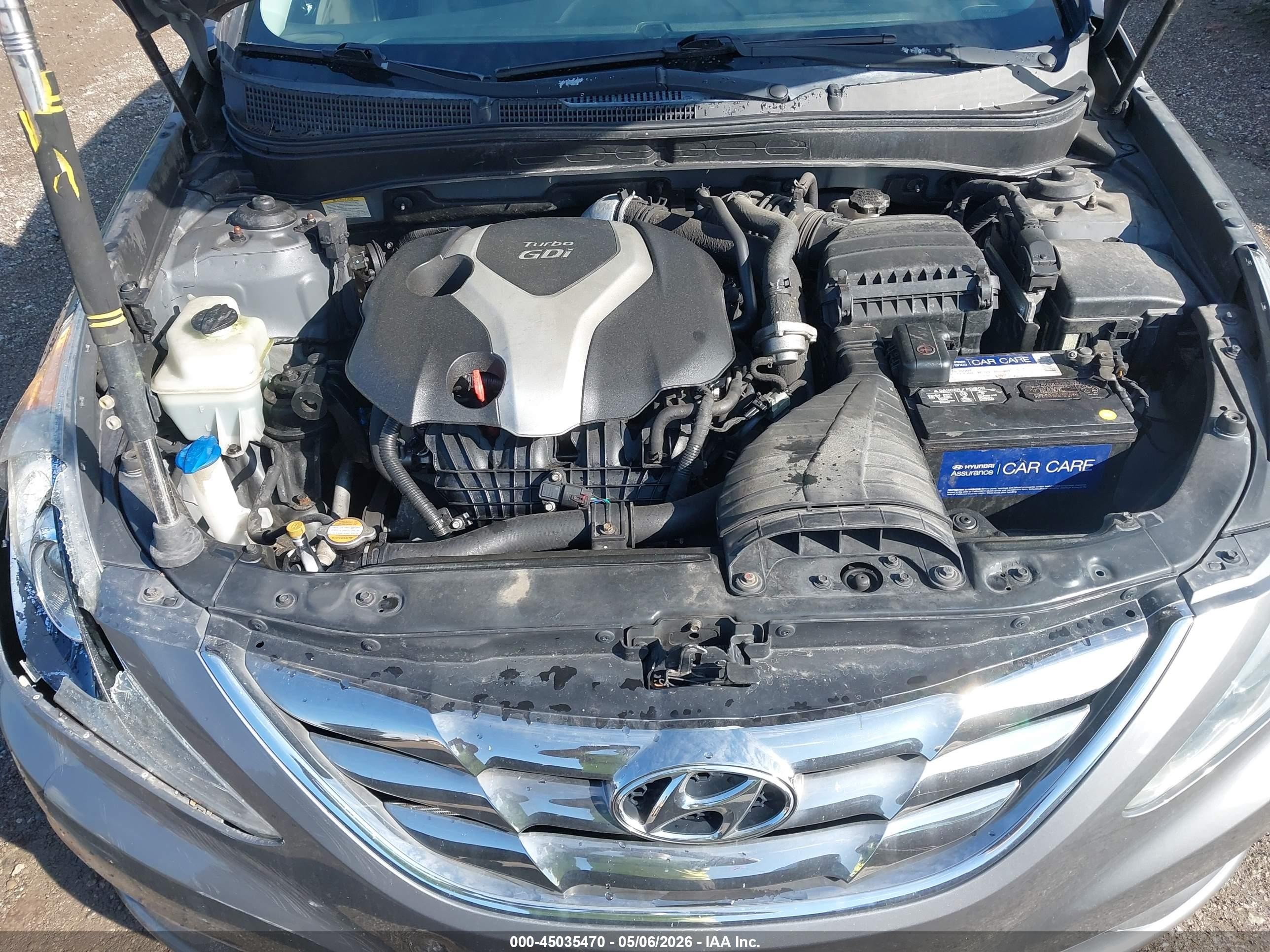 2012 Hyundai Sonata Se 2.0t Gray vin: 5NPEC4AB4CH481690