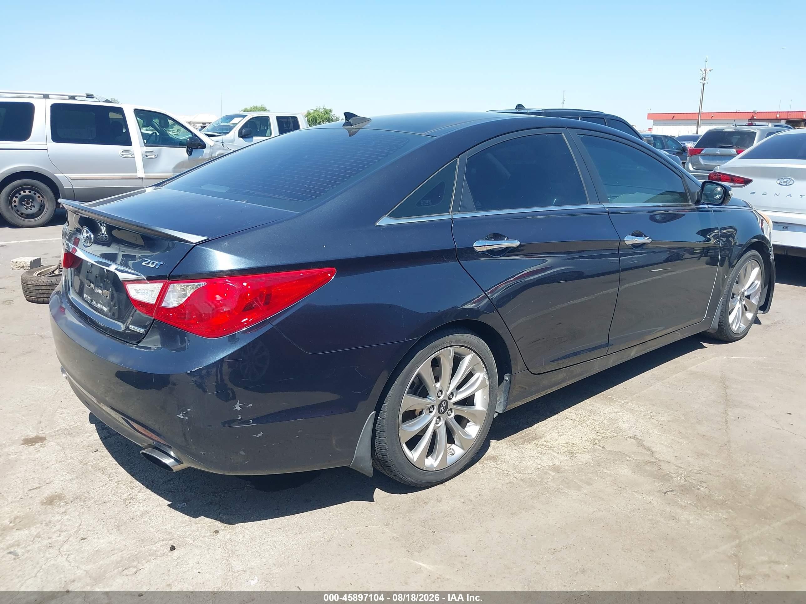 2012 Hyundai Sonata Limited 2.0t Blue vin: 5NPEC4AB4CH492690